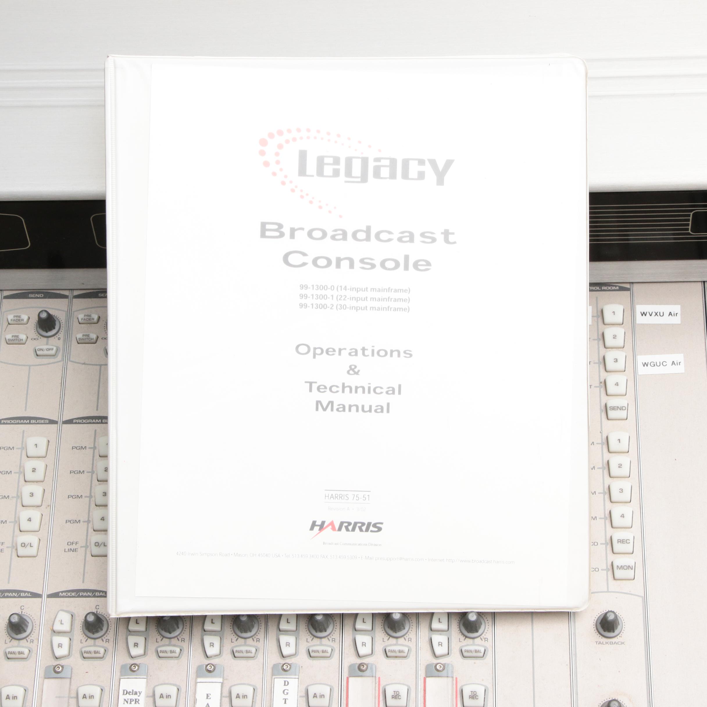 Harris Legacy Broadcast Console with Power Supply