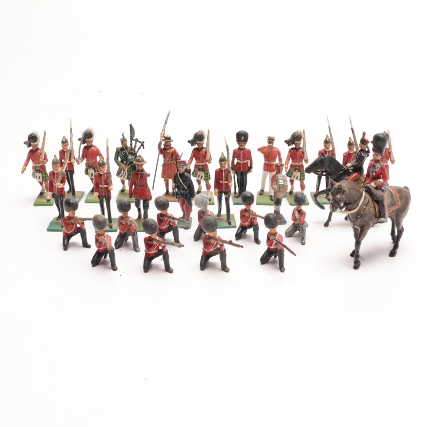 Assorted Vintage Toy Lead Soldiers