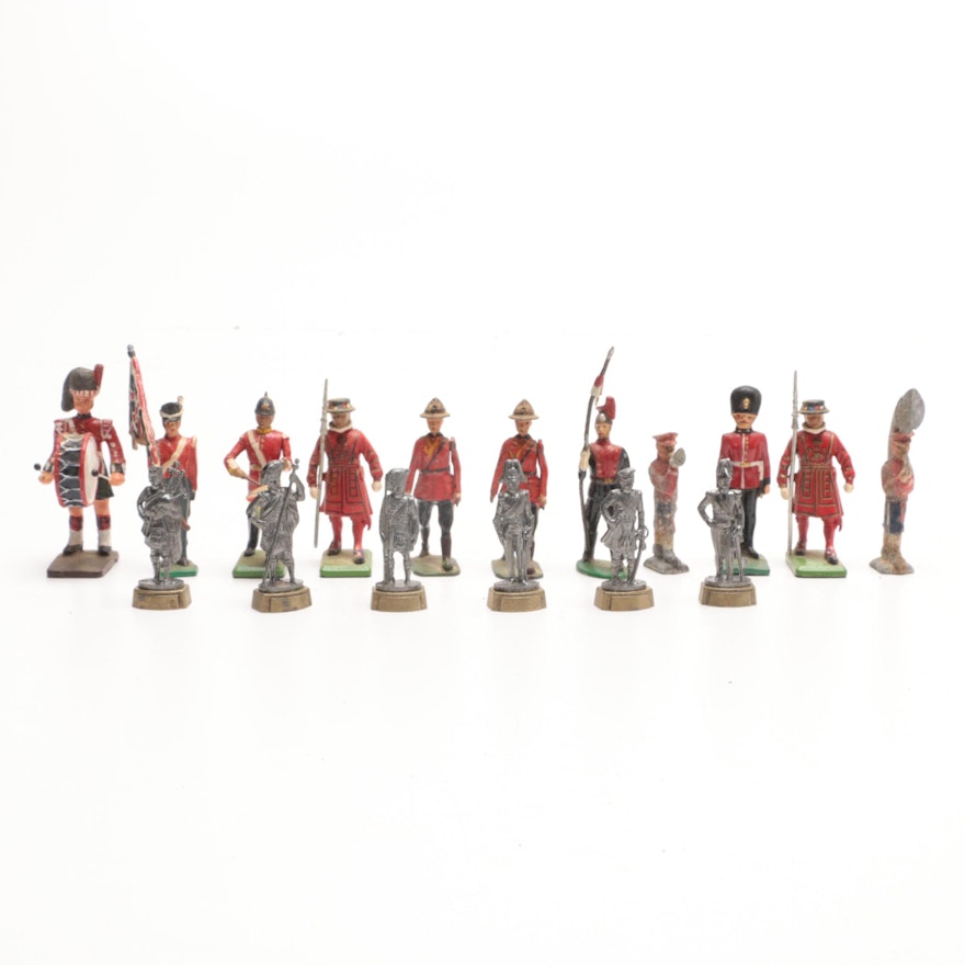Vintage English and Contemporary Scottish Toy Lead Soldiers