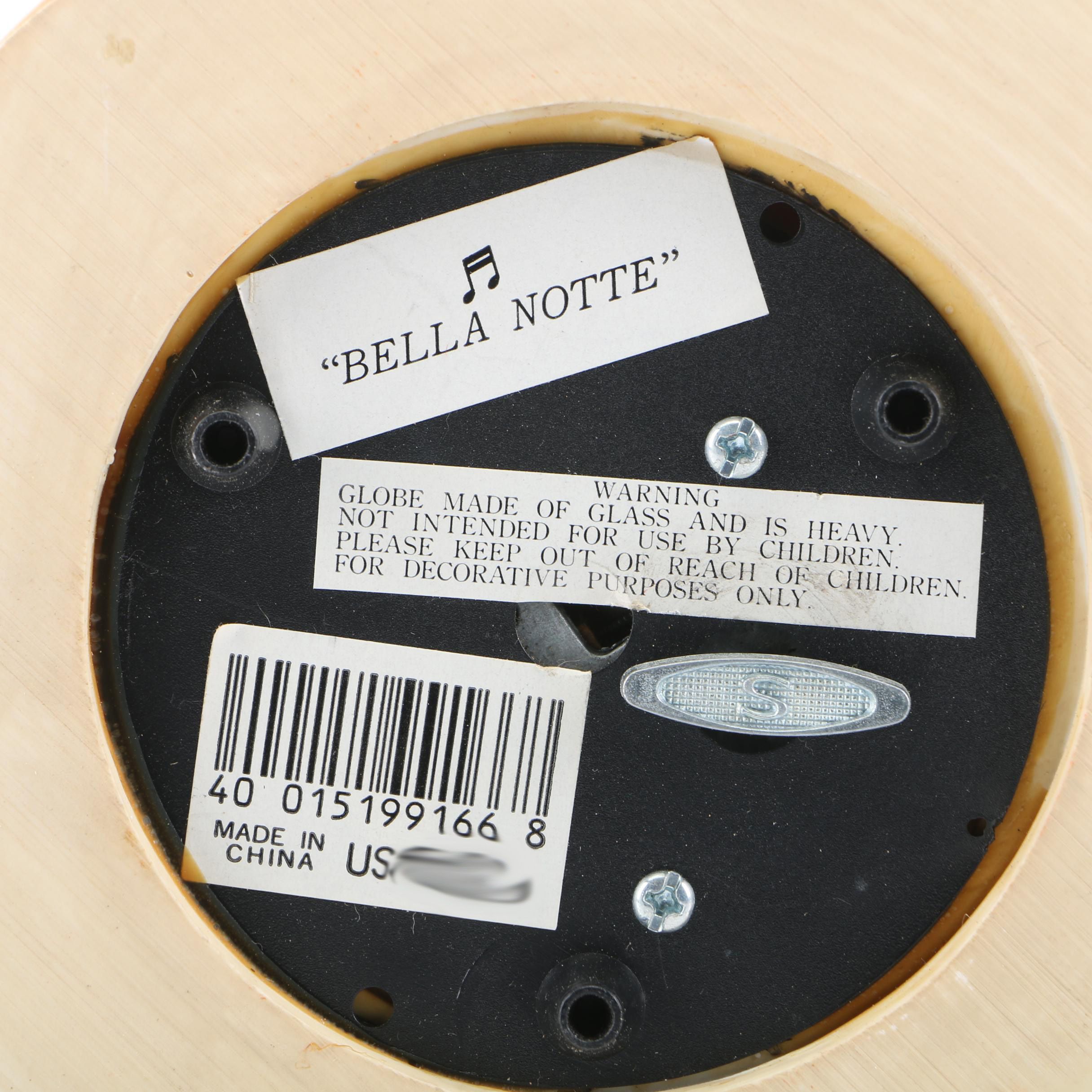 Disney "Lady and the Tramp" Musical Snow Globe