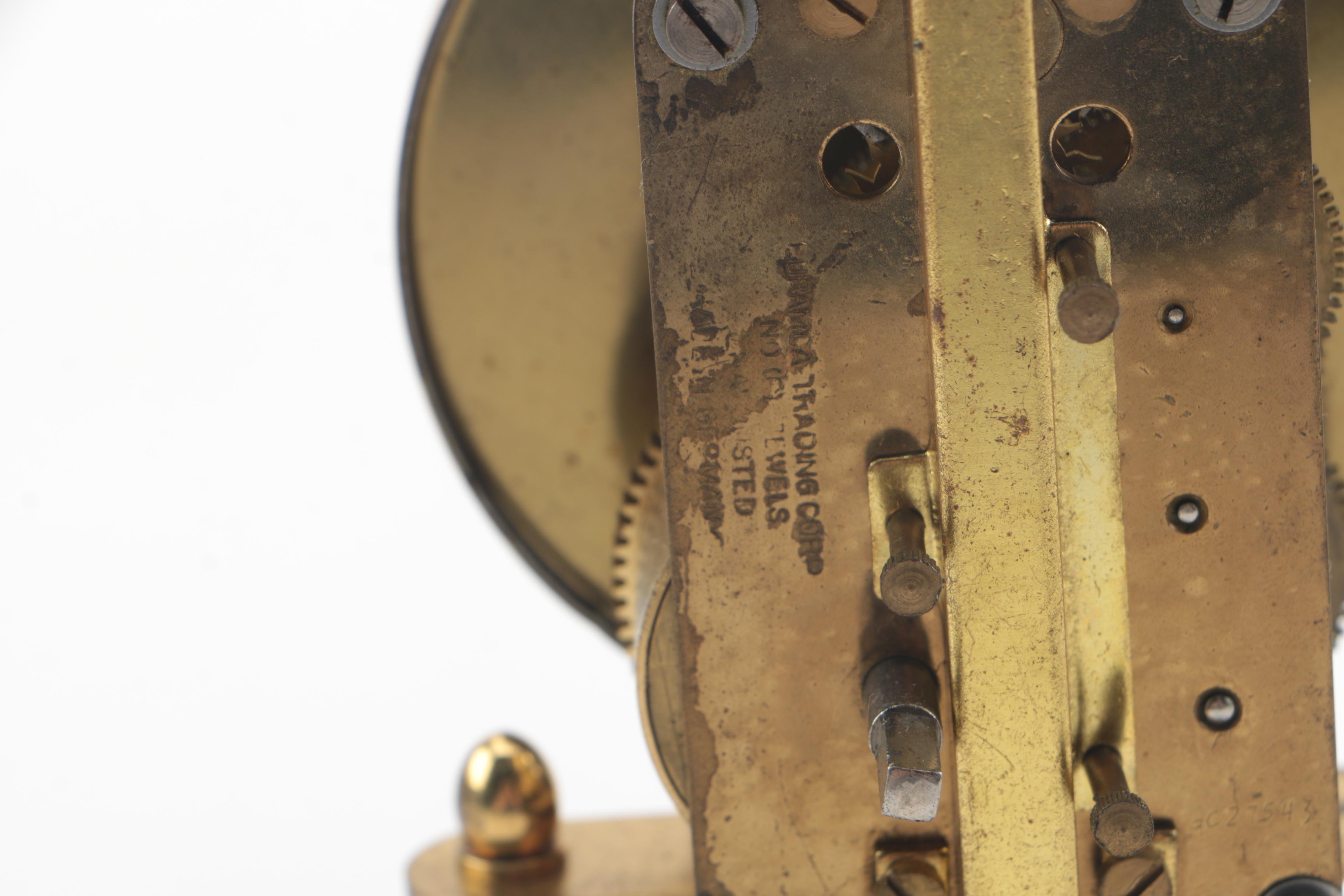 Mastercrafters Electric "Atmos" Mantel Clock and Euramca Anniversary Clock