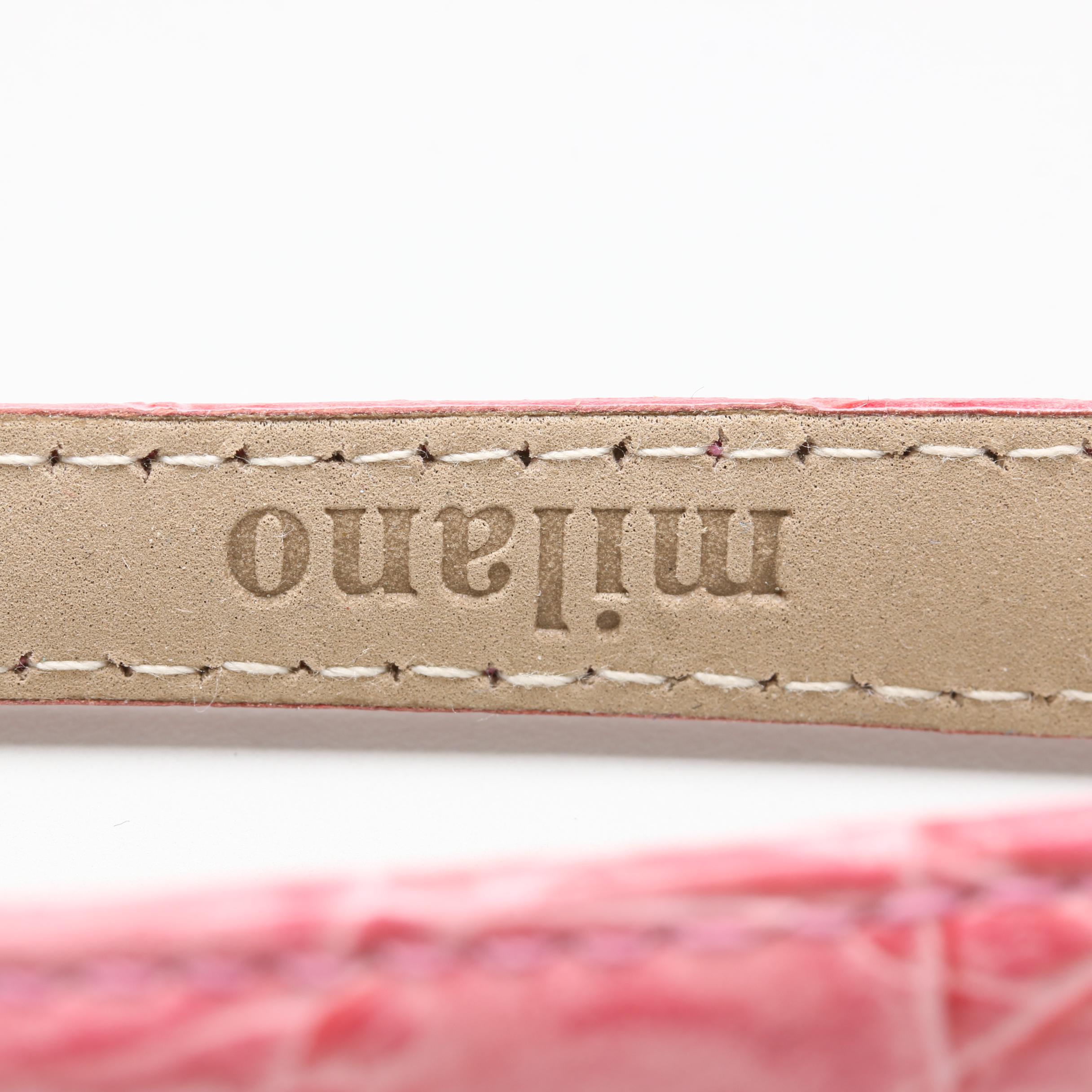 Krizia Stainless Steel Diamond Watch with Box