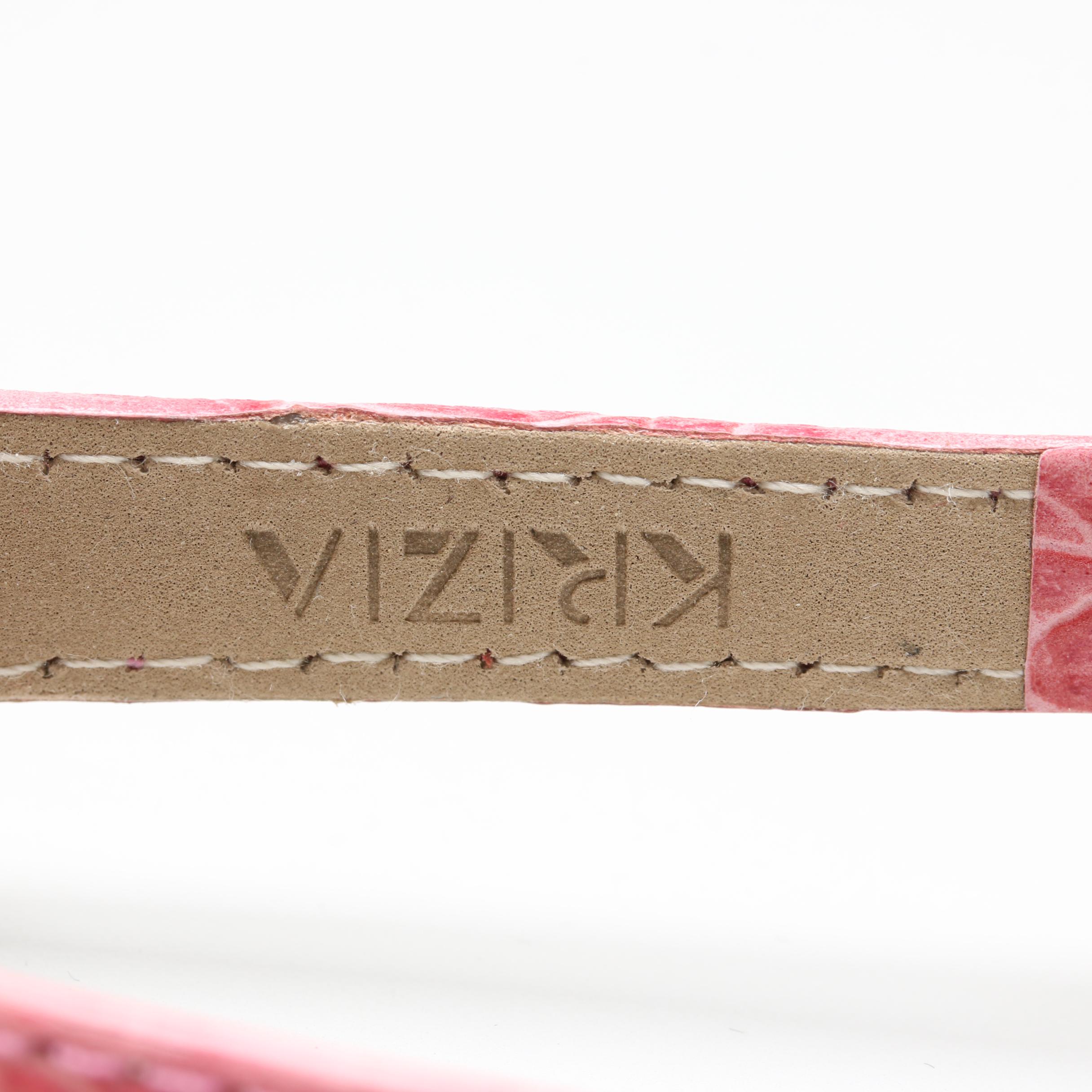 Krizia Stainless Steel Diamond Watch with Box