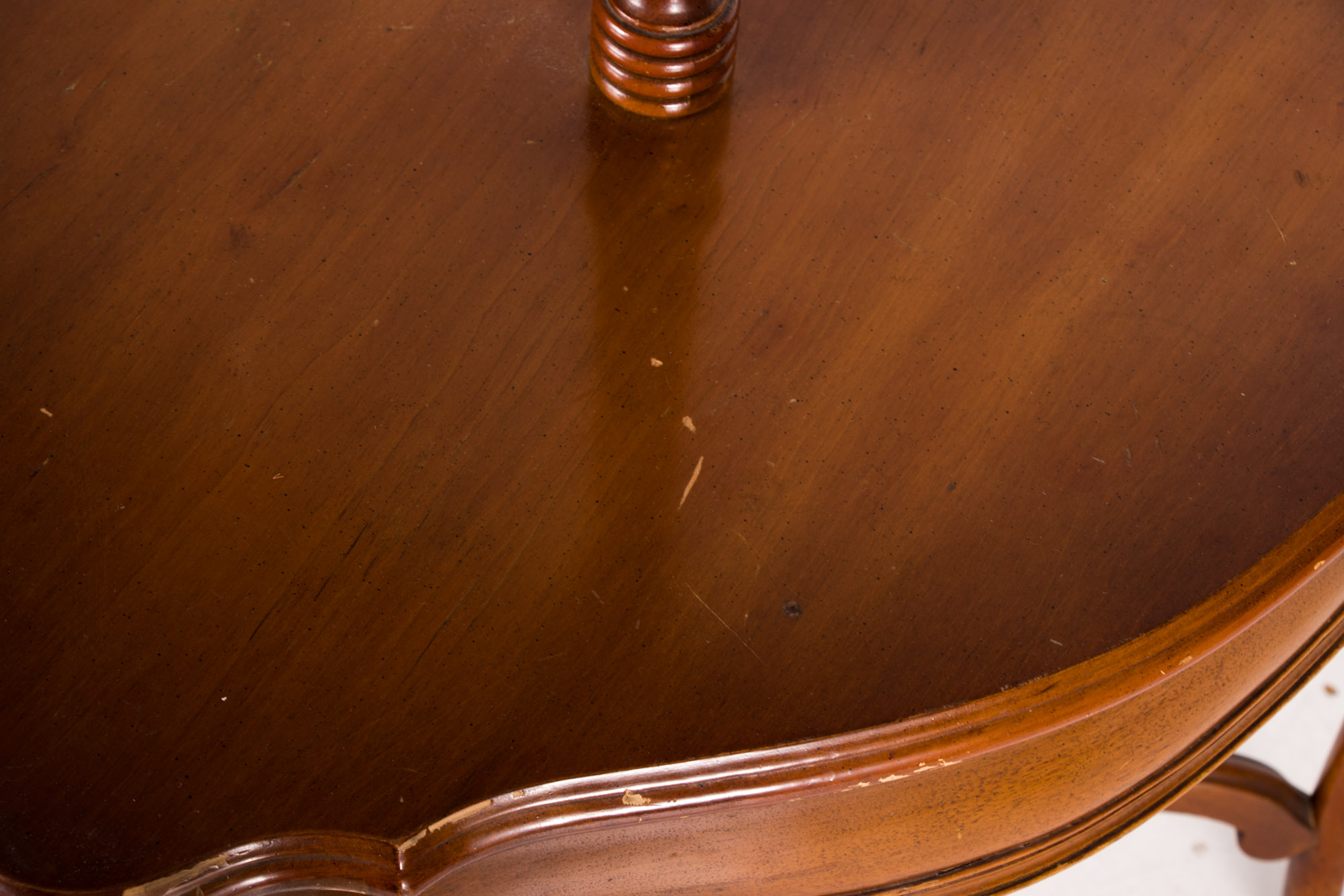 French Provincial Style Fruitwood Two-Tier Lamp Table, 20th Century