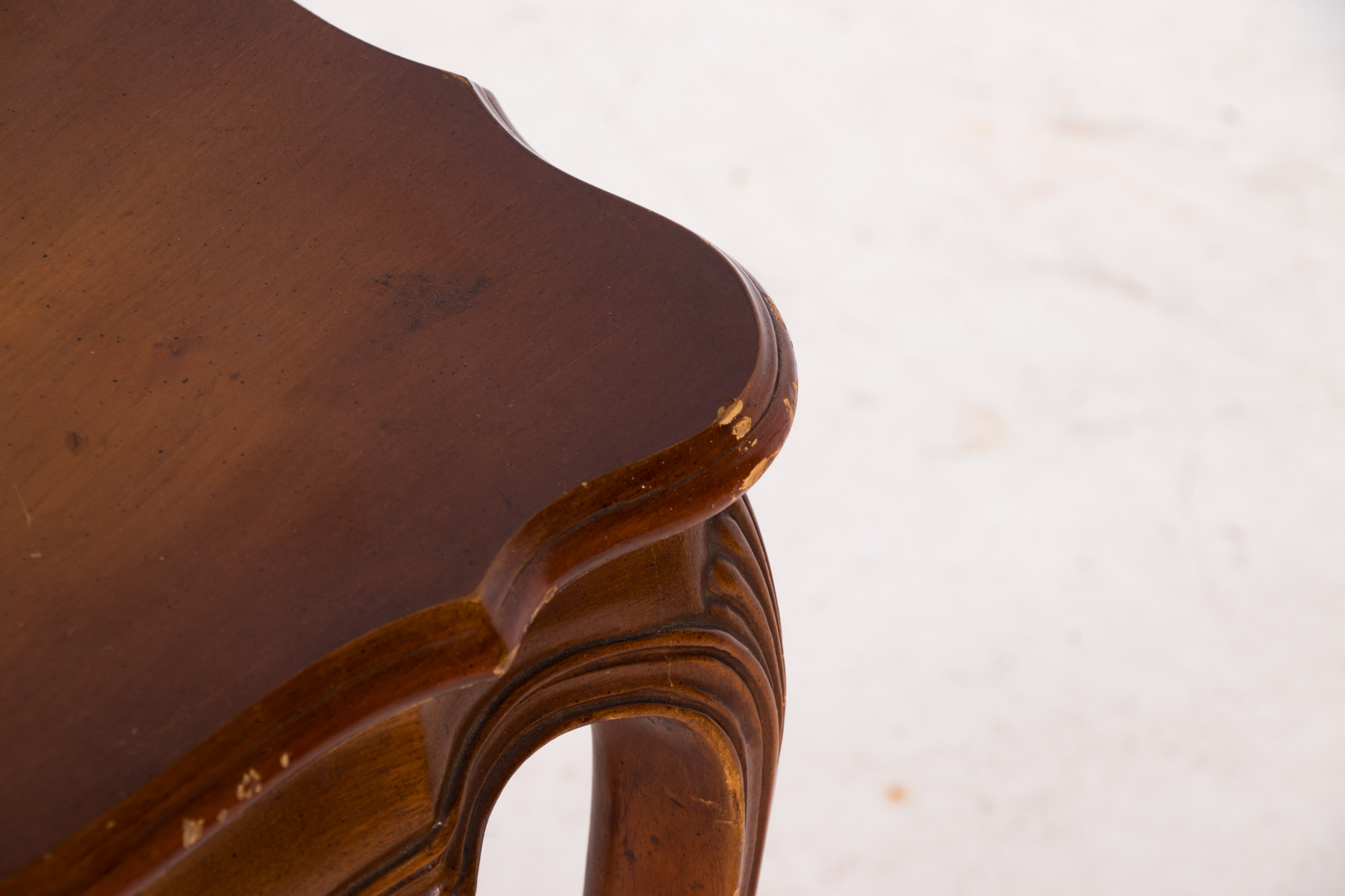French Provincial Style Fruitwood Two-Tier Lamp Table, 20th Century