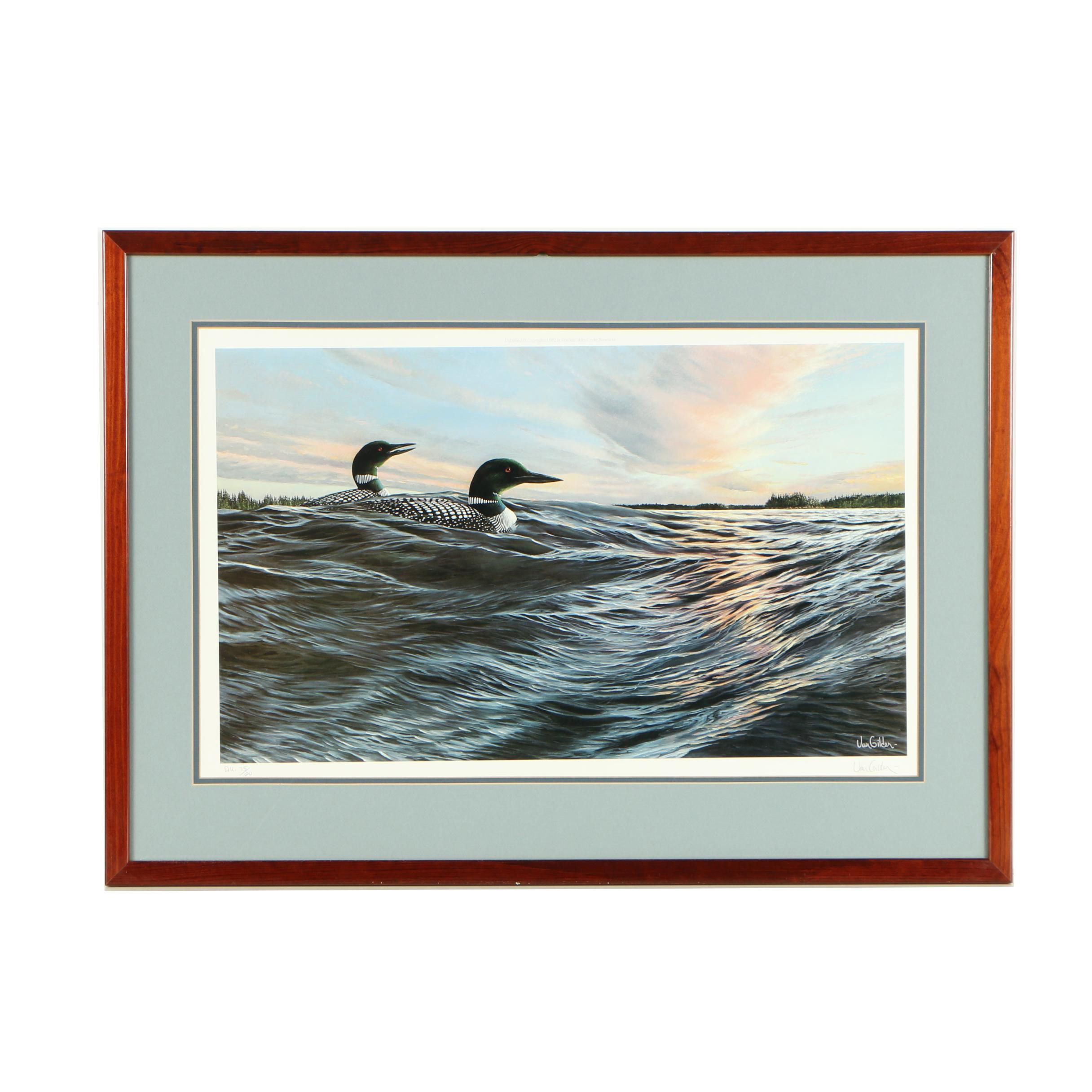 Ron Van Gilder Offset Lithograph "Distant Shores"