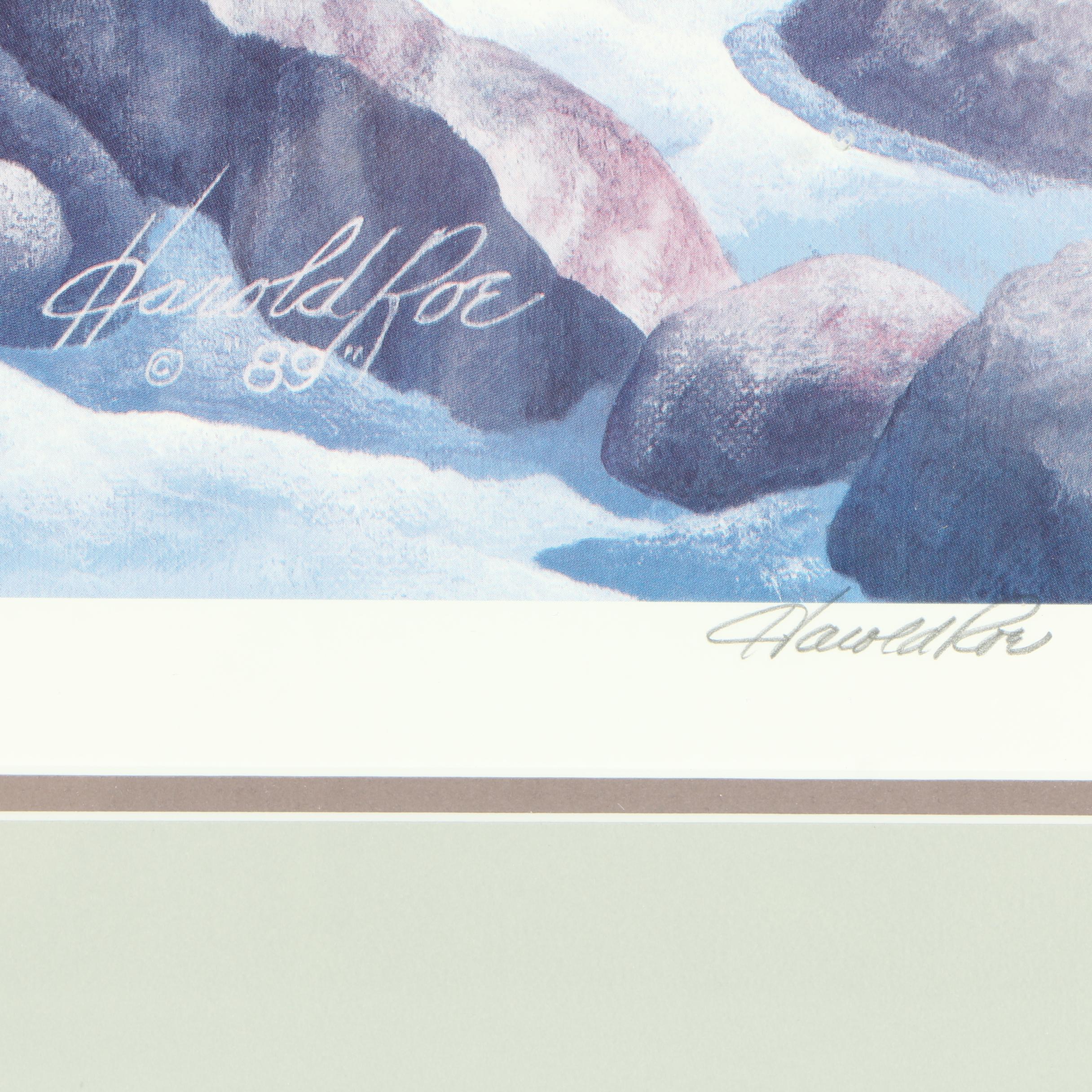 Harold Roe Offset Lithograph "The Hunter"