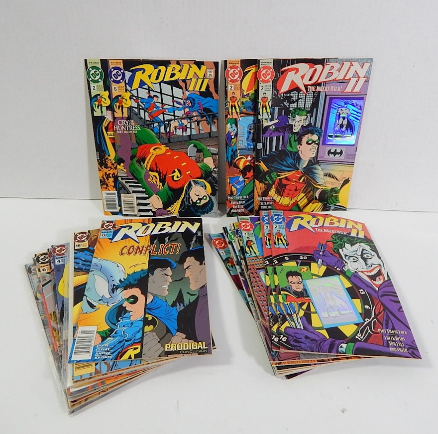 DC Comics with "Robin", "Robin II", "Robin III"