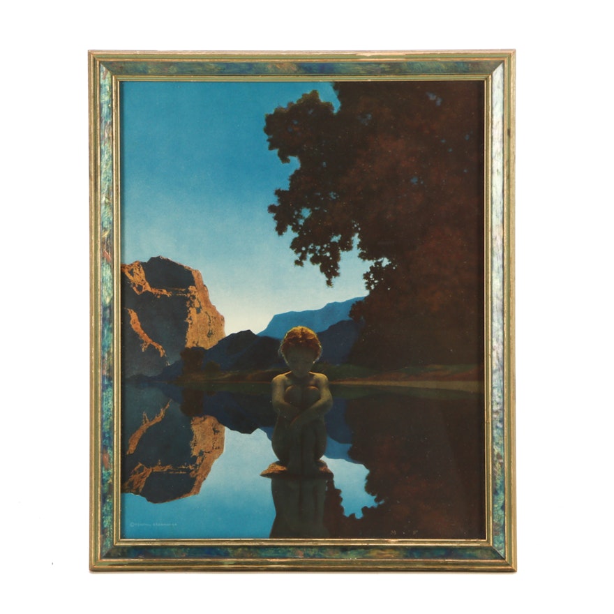 Offset Lithograph after Maxfield Parrish "Evening"