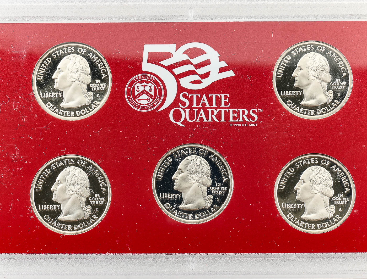 2004 and 2006 United States Mint 50 State Quarters Silver Proof Set