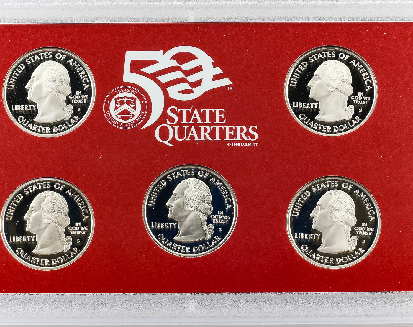 2007 and 2008 United States Mint 50 State Quarters Silver Proof Set