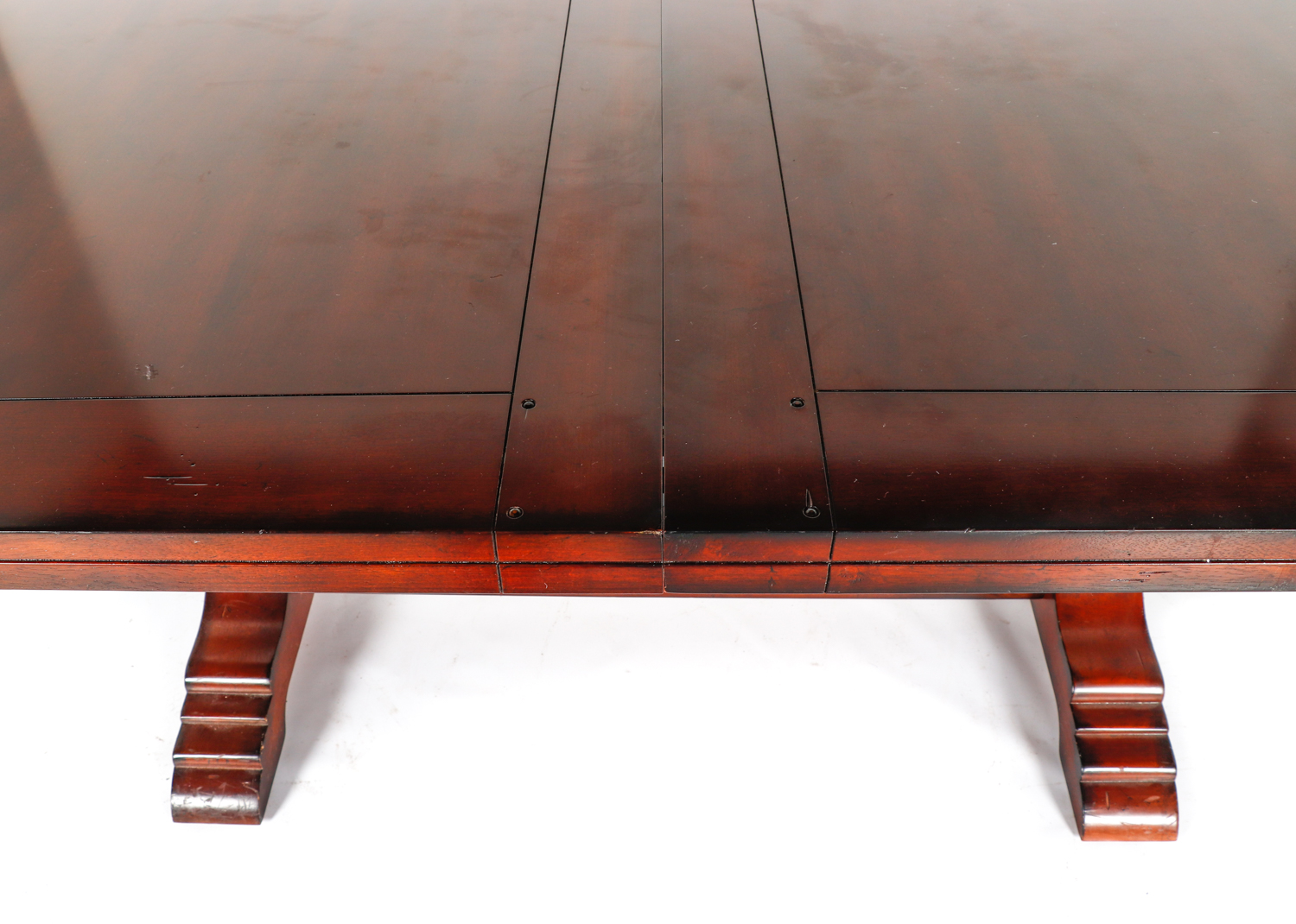 Double Pedestal Dining Table and Chairs by Honquest