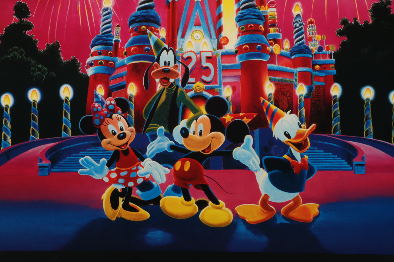 Walt Disney World 1996 Commemorative Poster "25 Magical Years"