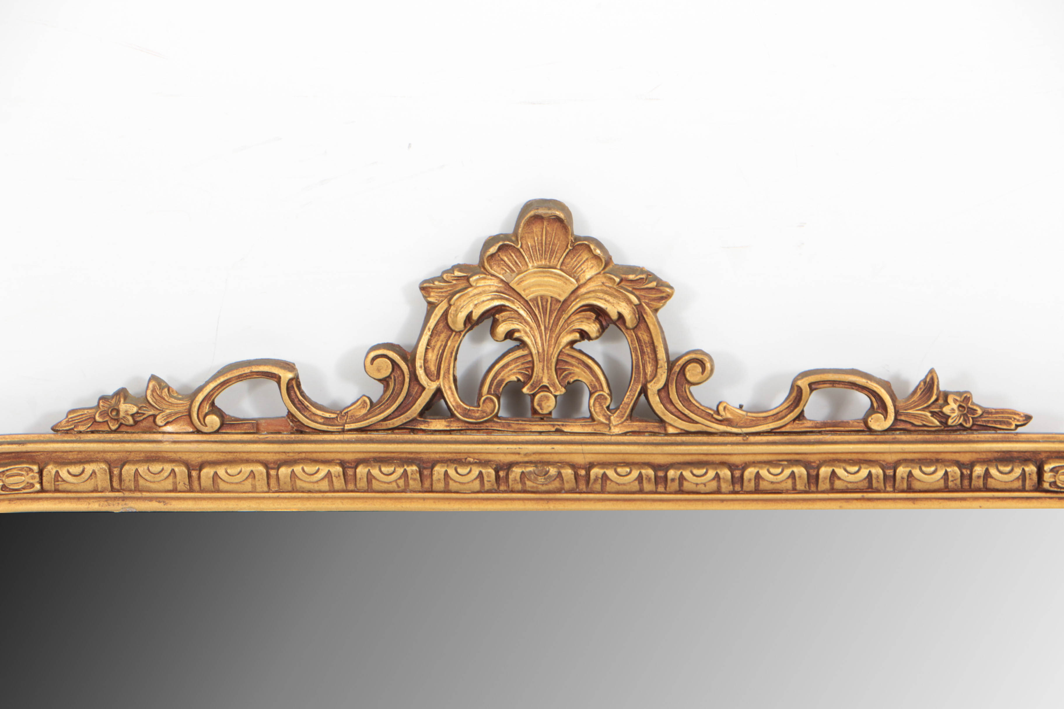 Rococo Style Giltwood Mirror by Borin Art Products of Chicago, 20th Century