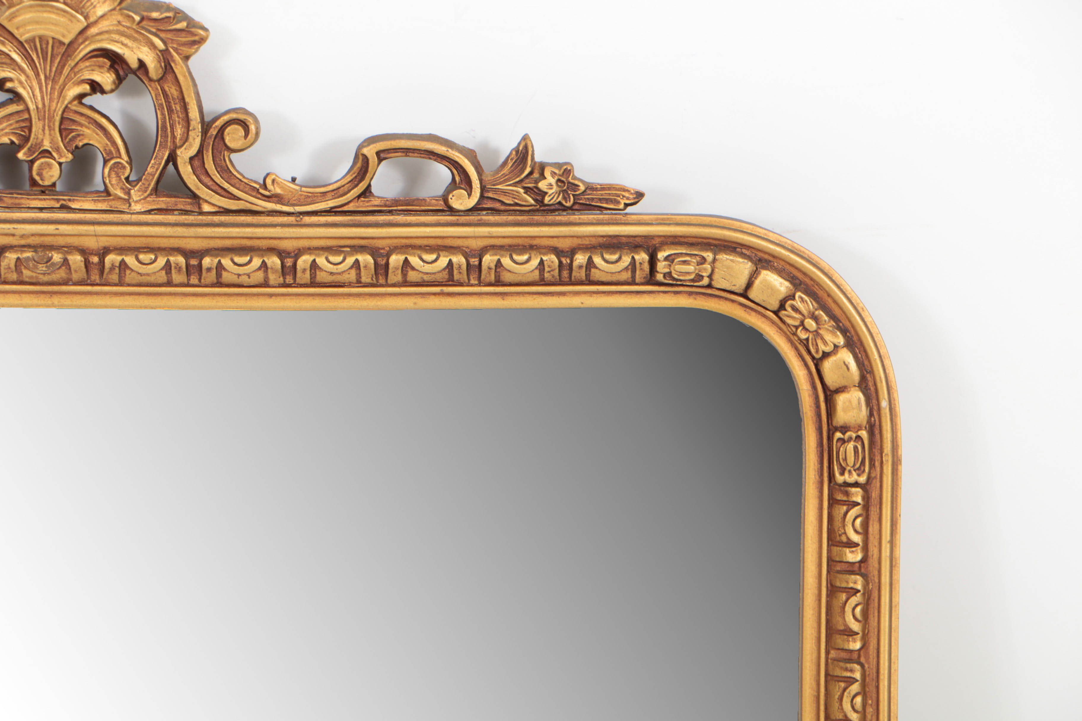 Rococo Style Giltwood Mirror by Borin Art Products of Chicago, 20th Century