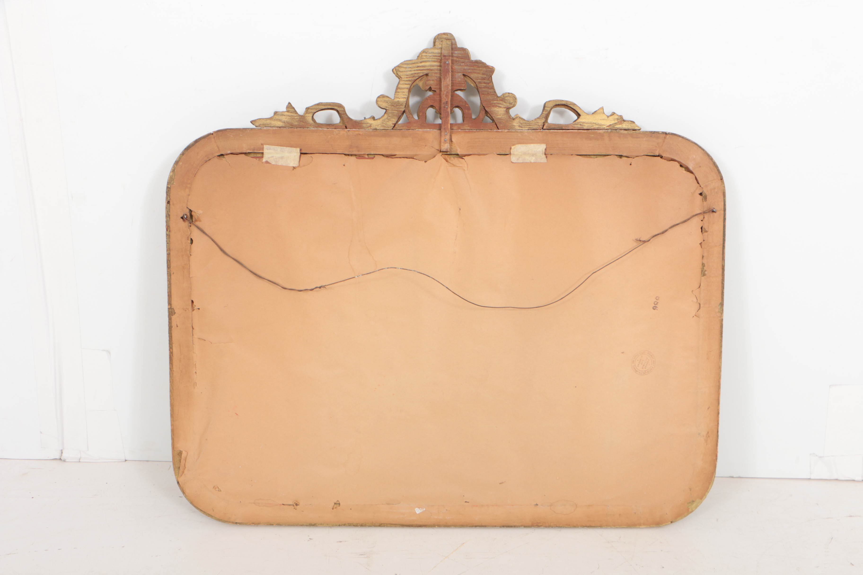 Rococo Style Giltwood Mirror by Borin Art Products of Chicago, 20th Century