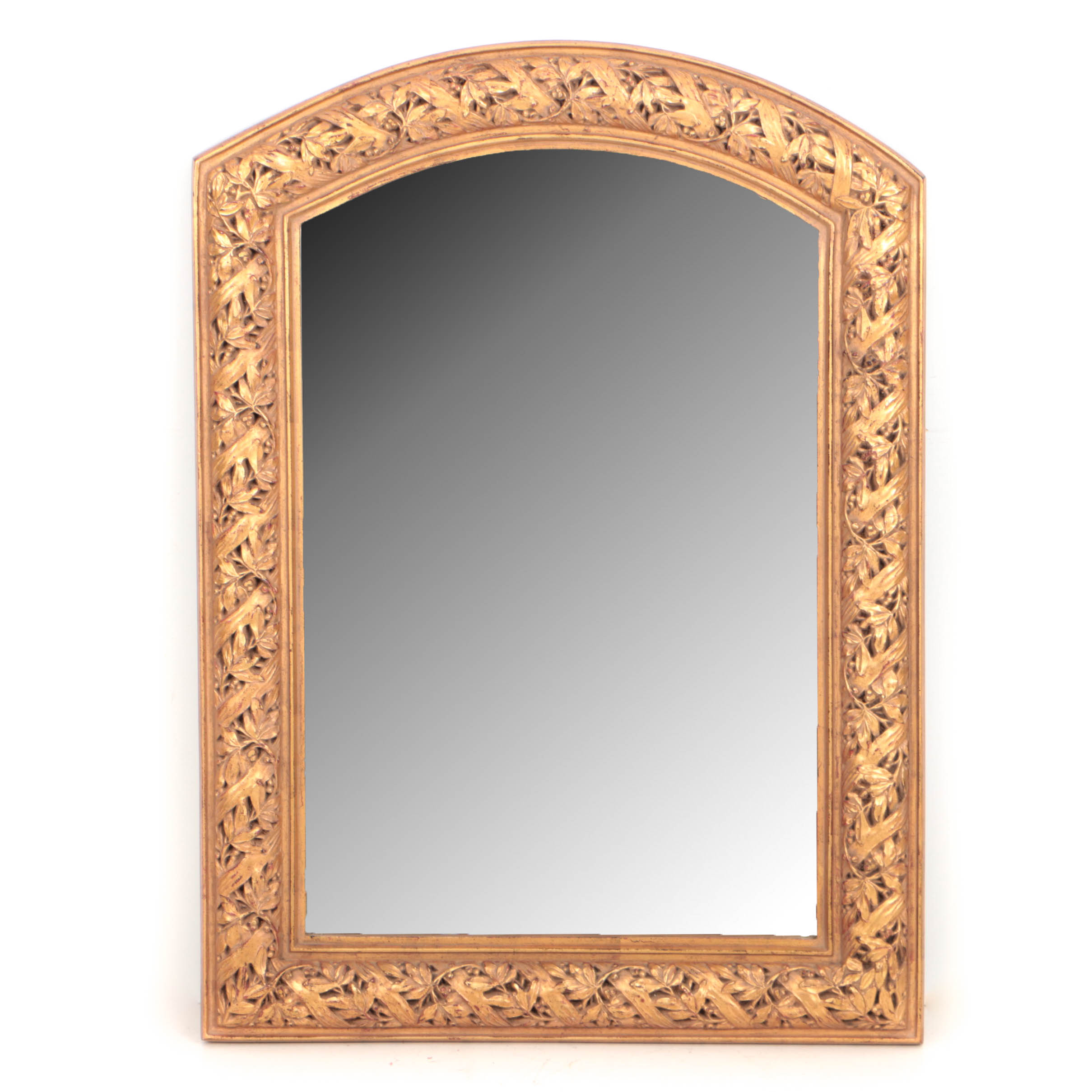 Carved Giltwood Overmantel Mirror, 20th Century