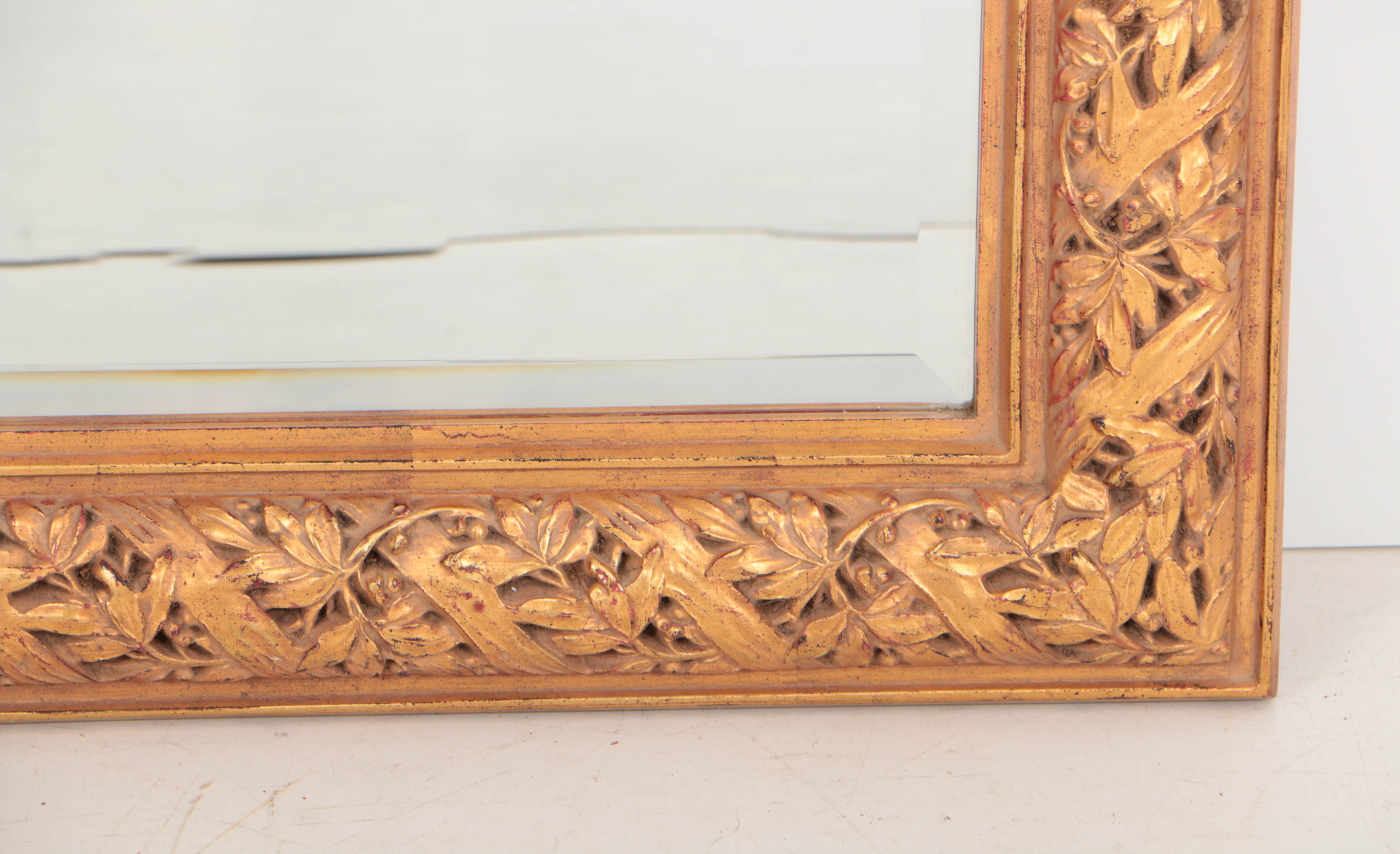 Carved Giltwood Overmantel Mirror, 20th Century