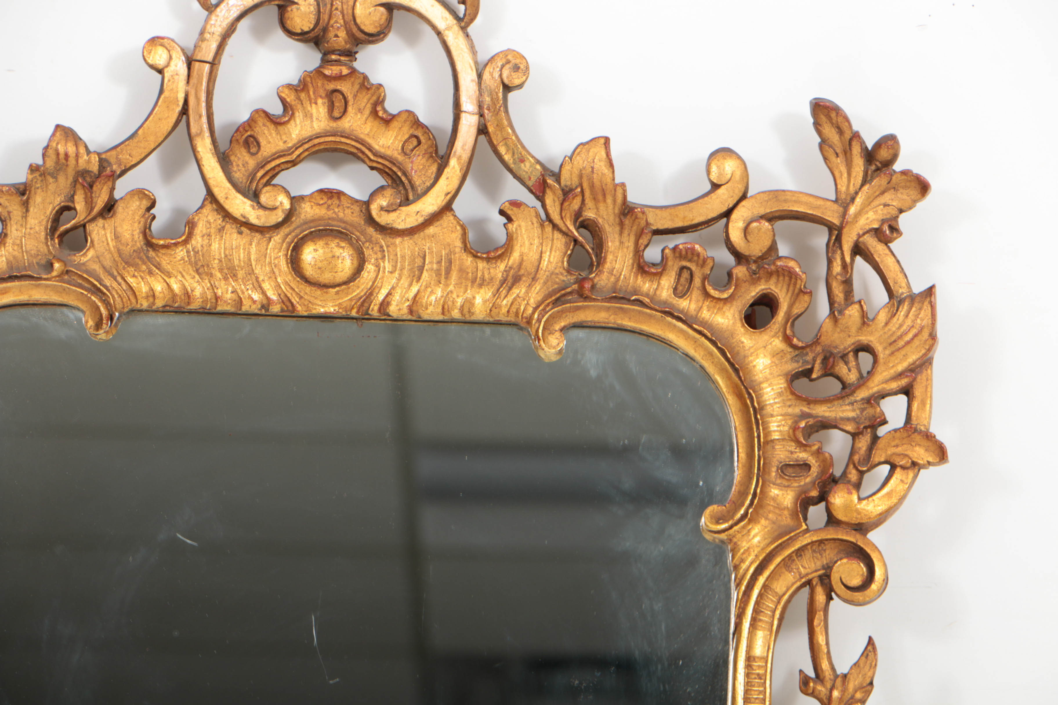 Rococo Style Carved Giltwood Mirror, 20th Century