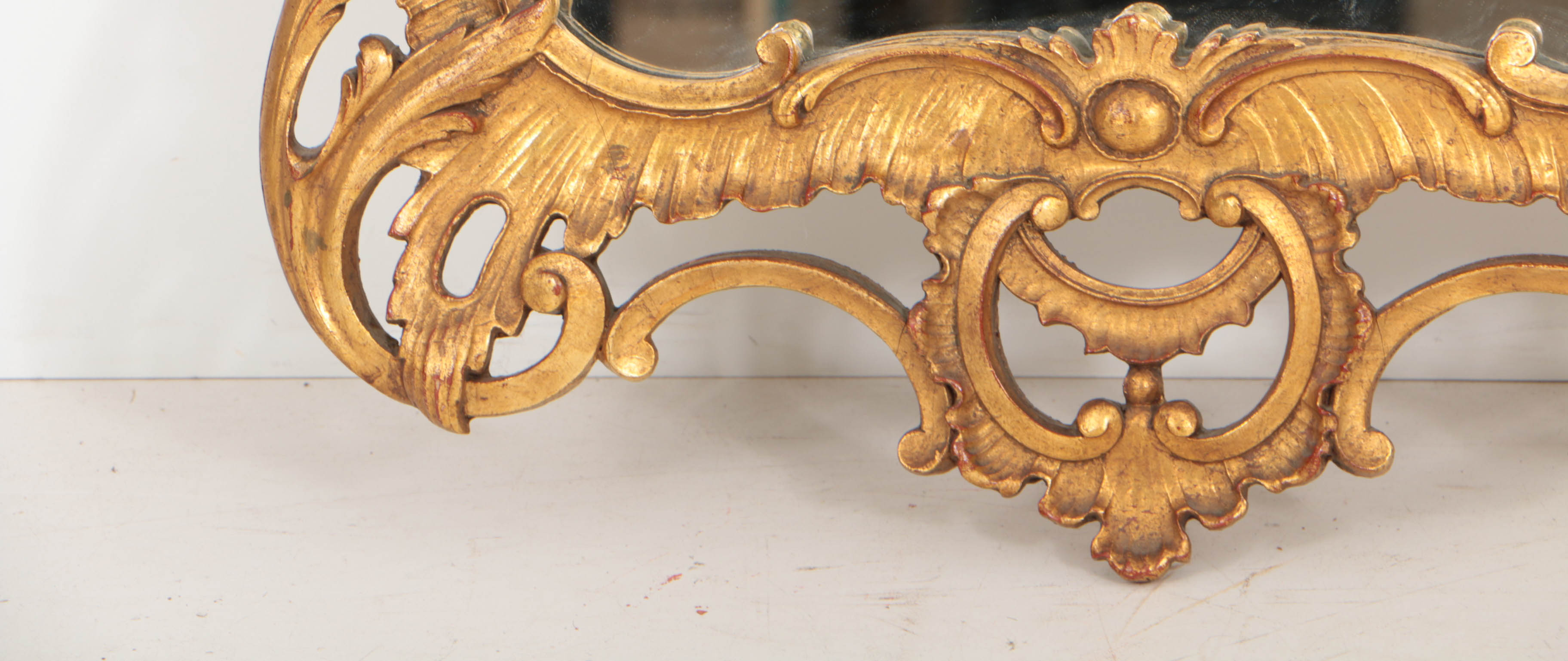 Rococo Style Carved Giltwood Mirror, 20th Century
