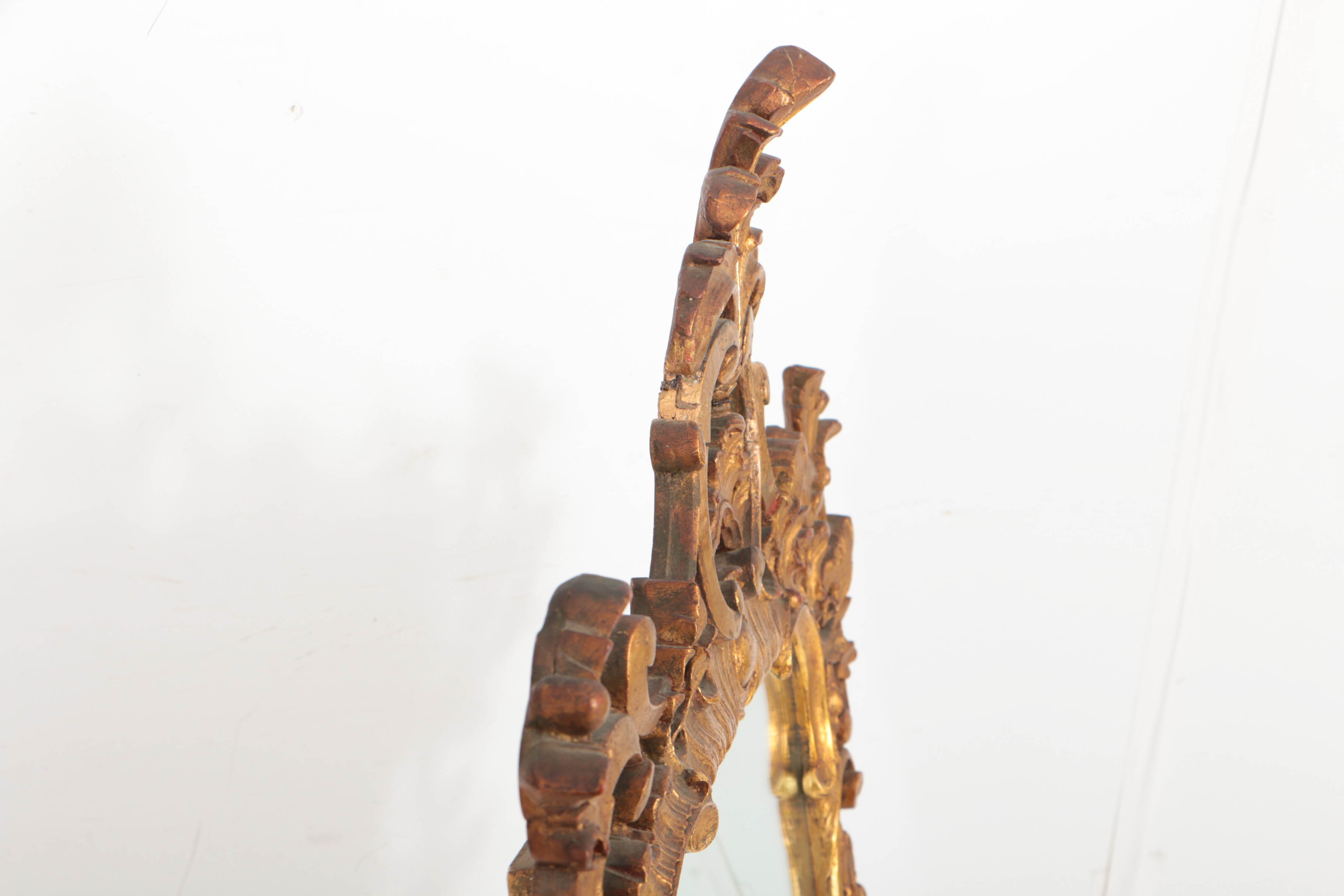 Rococo Style Carved Giltwood Mirror, 20th Century