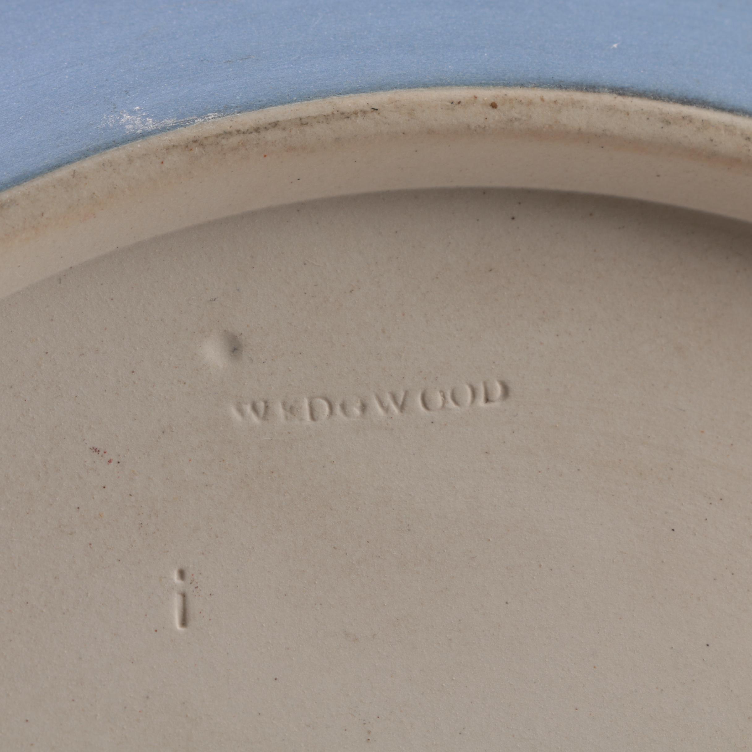 Wedgwood Blue Jasper and Silver Plate Mounted Salad bowl, 20th Century