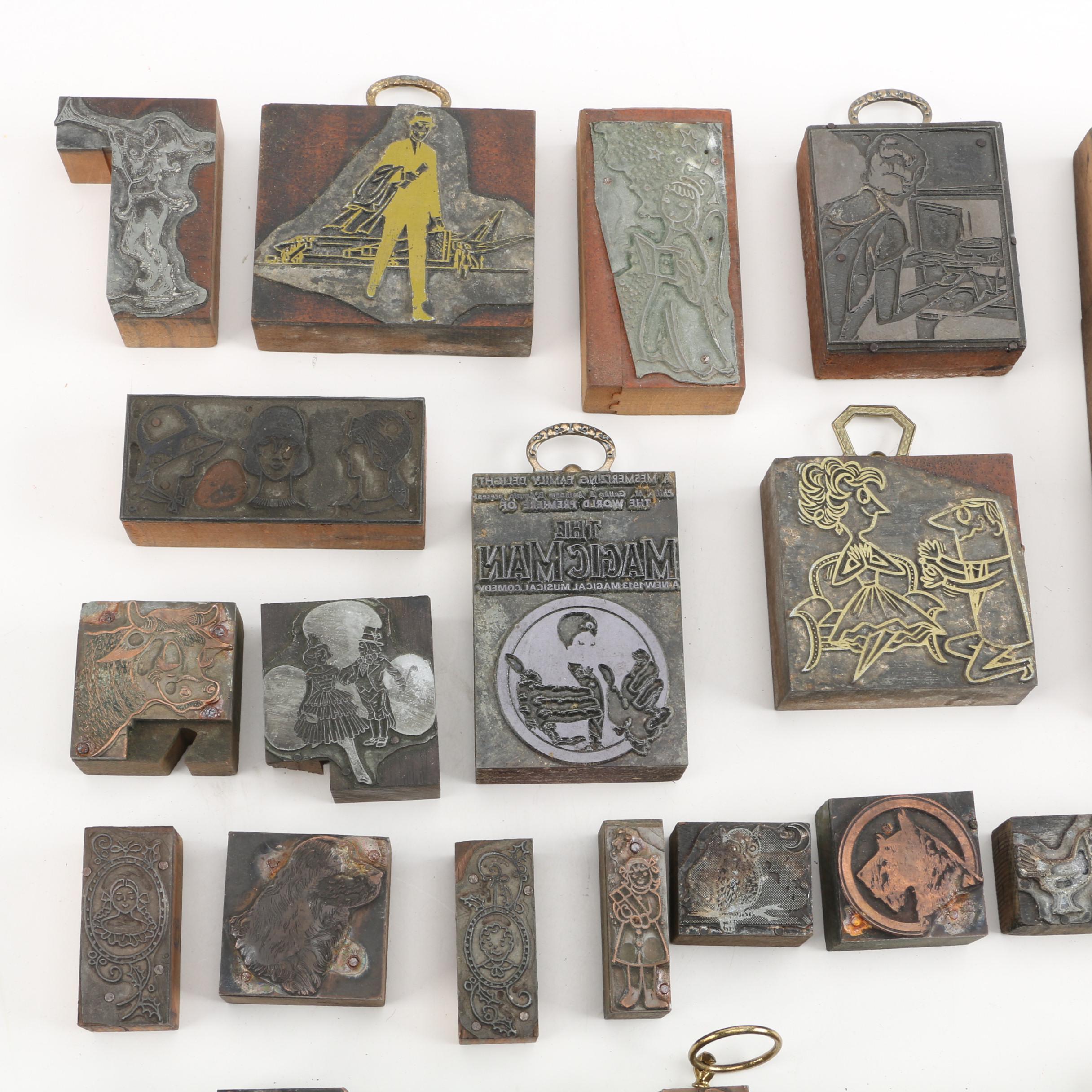 Vintage Metal Stamps and Typeset