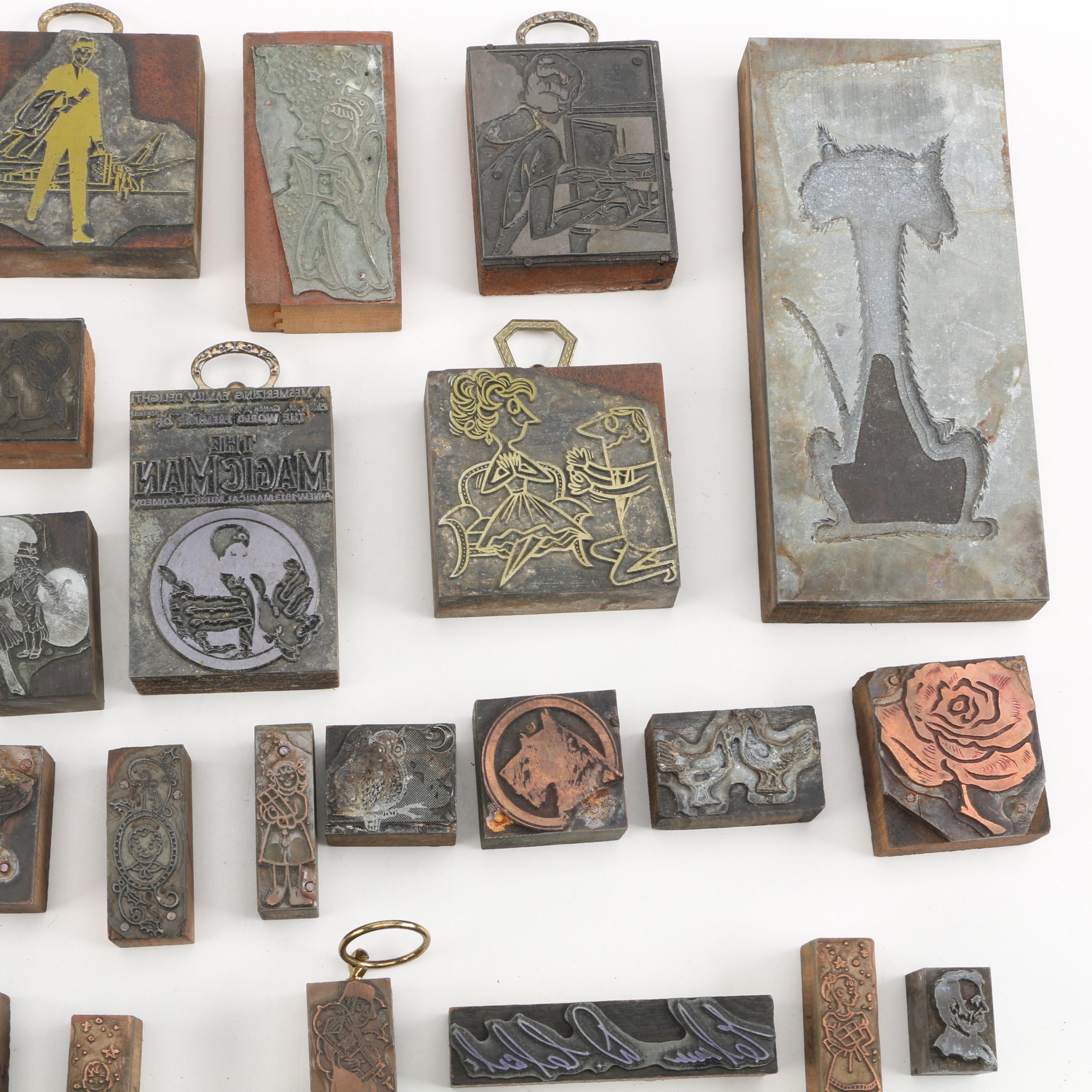 Vintage Metal Stamps and Typeset