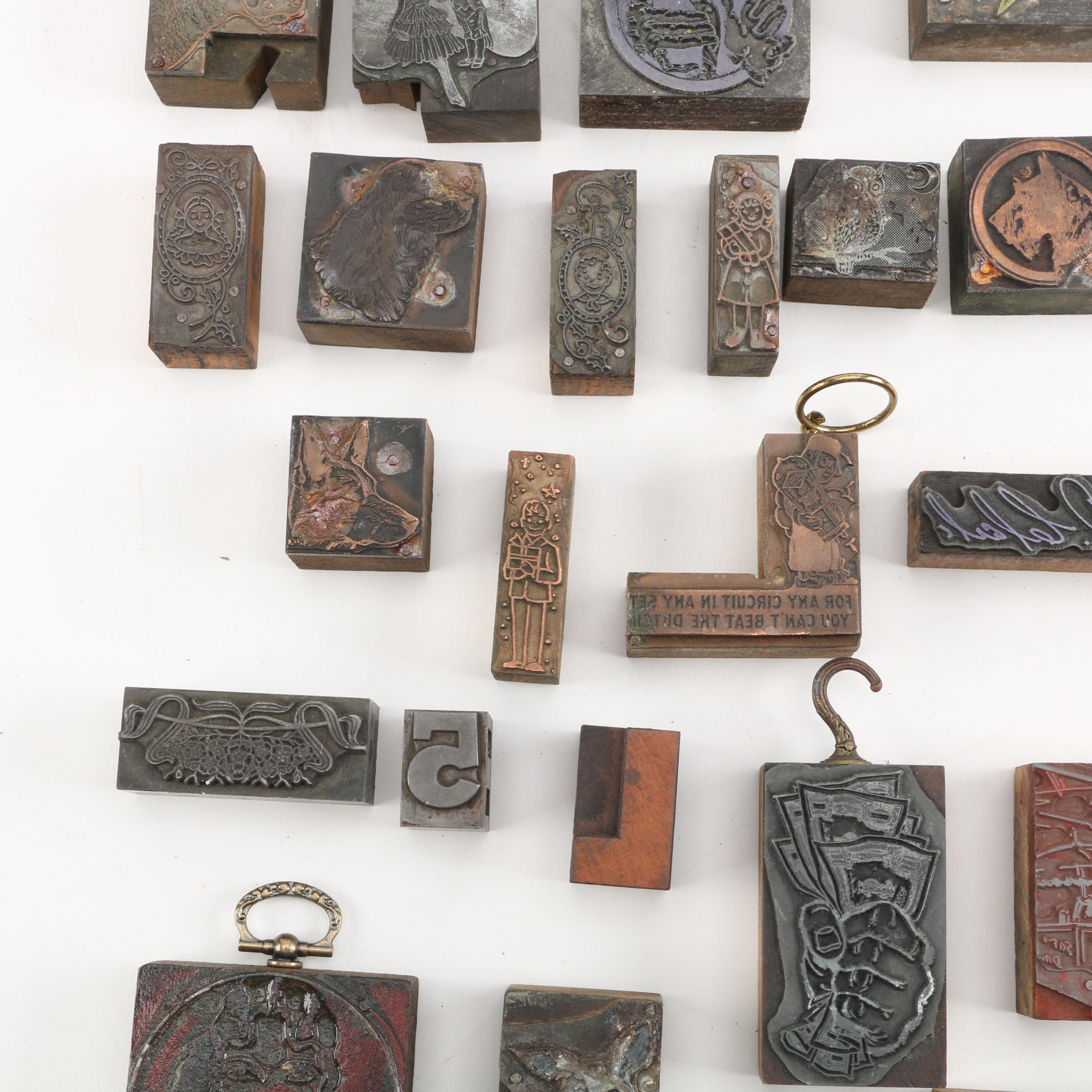 Vintage Metal Stamps and Typeset