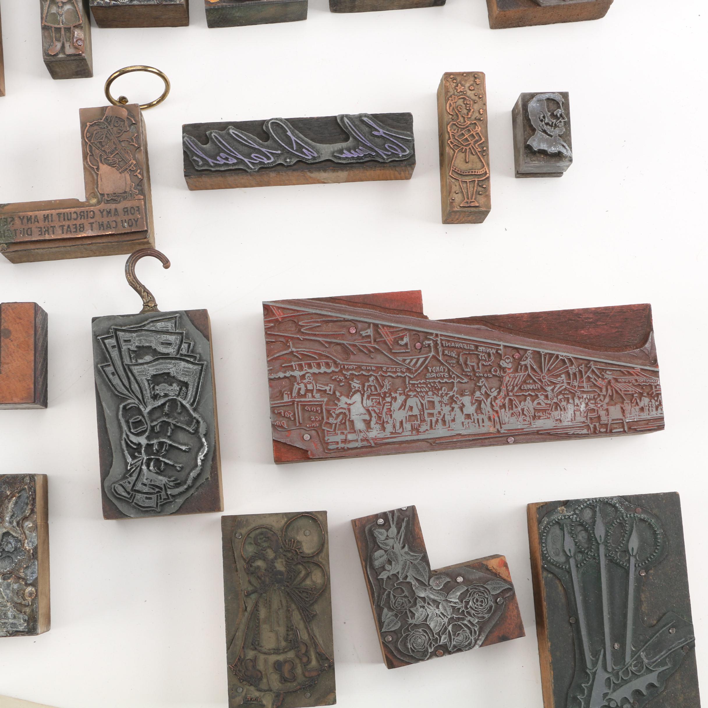 Vintage Metal Stamps and Typeset