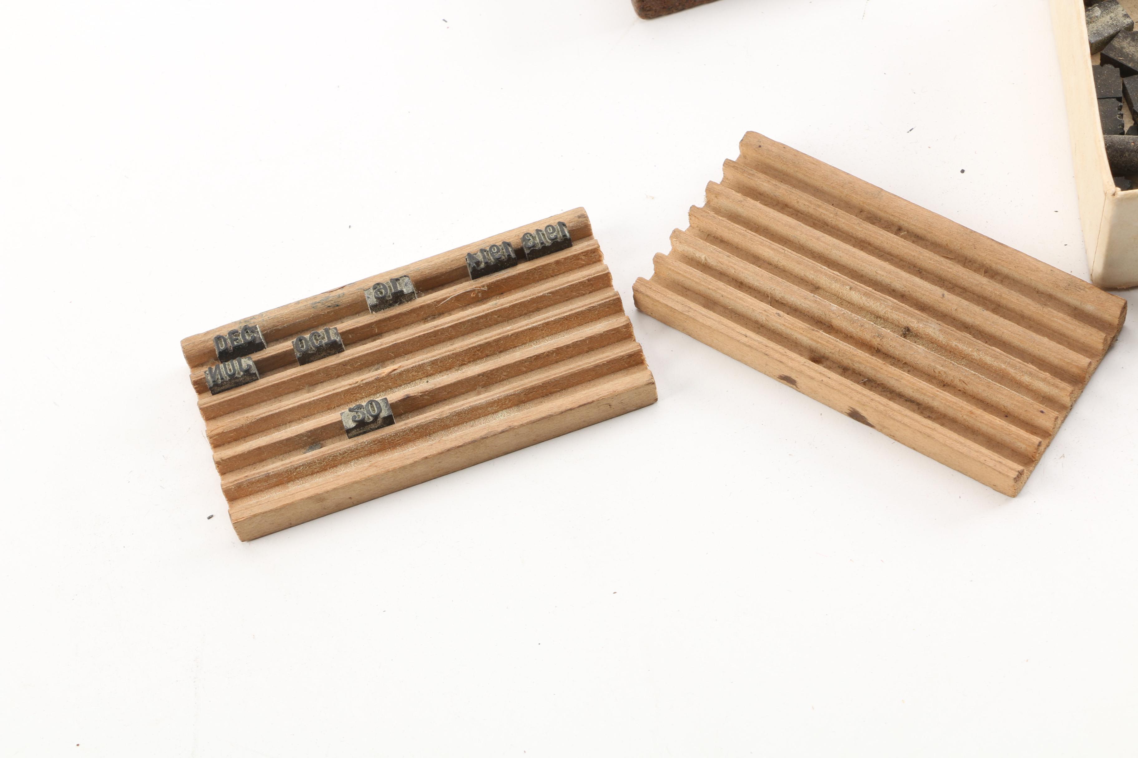 Vintage Metal Stamps and Typeset