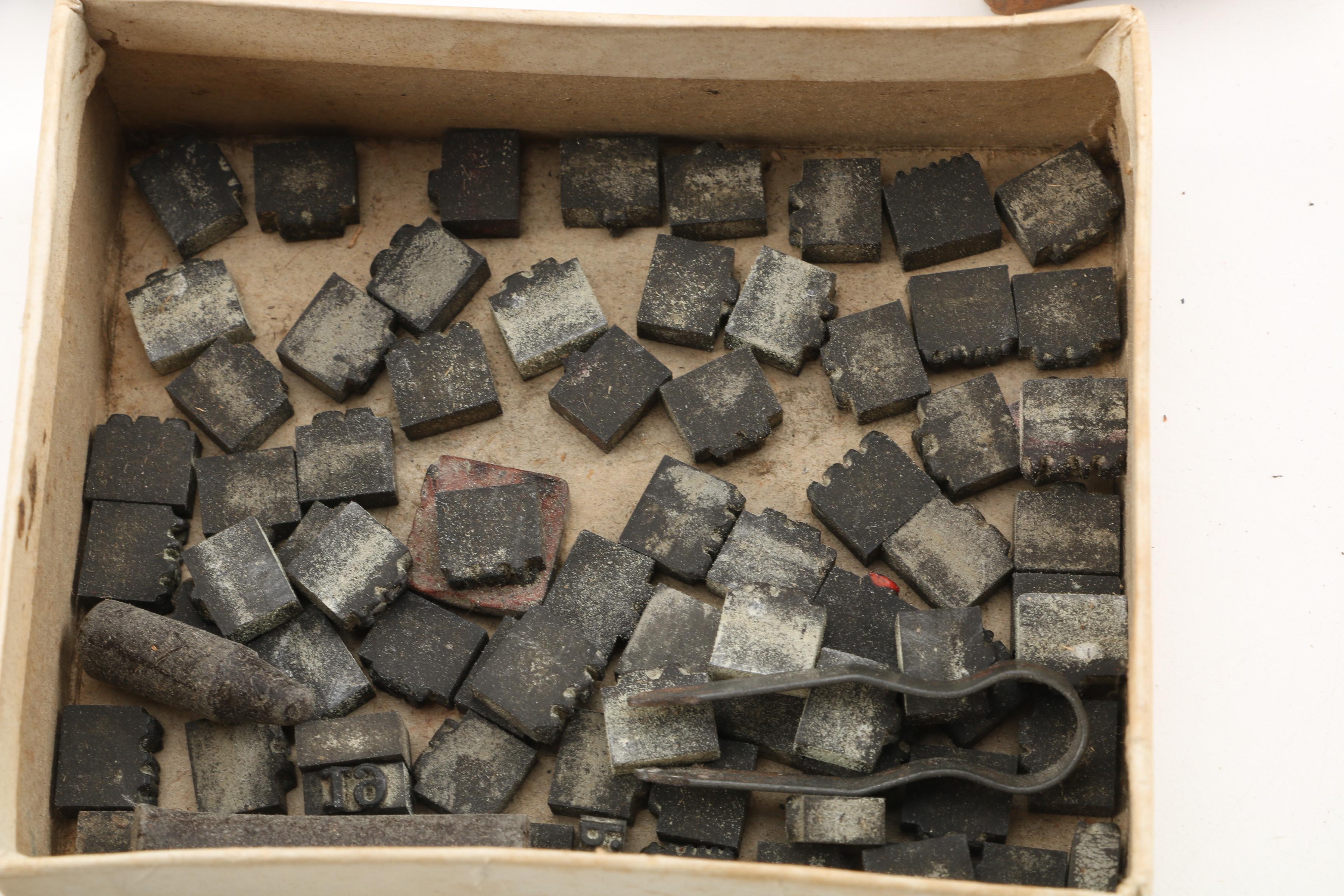 Vintage Metal Stamps and Typeset