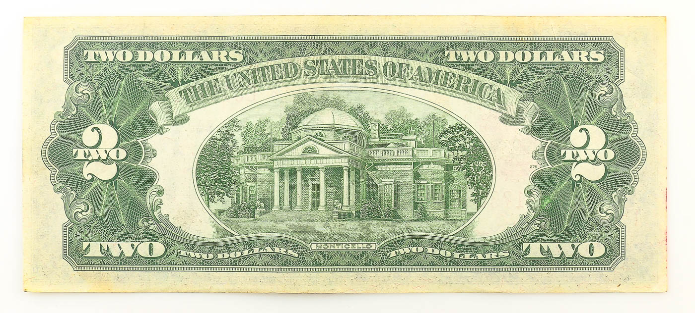 Six $2 Red Seal United States Notes from 1928