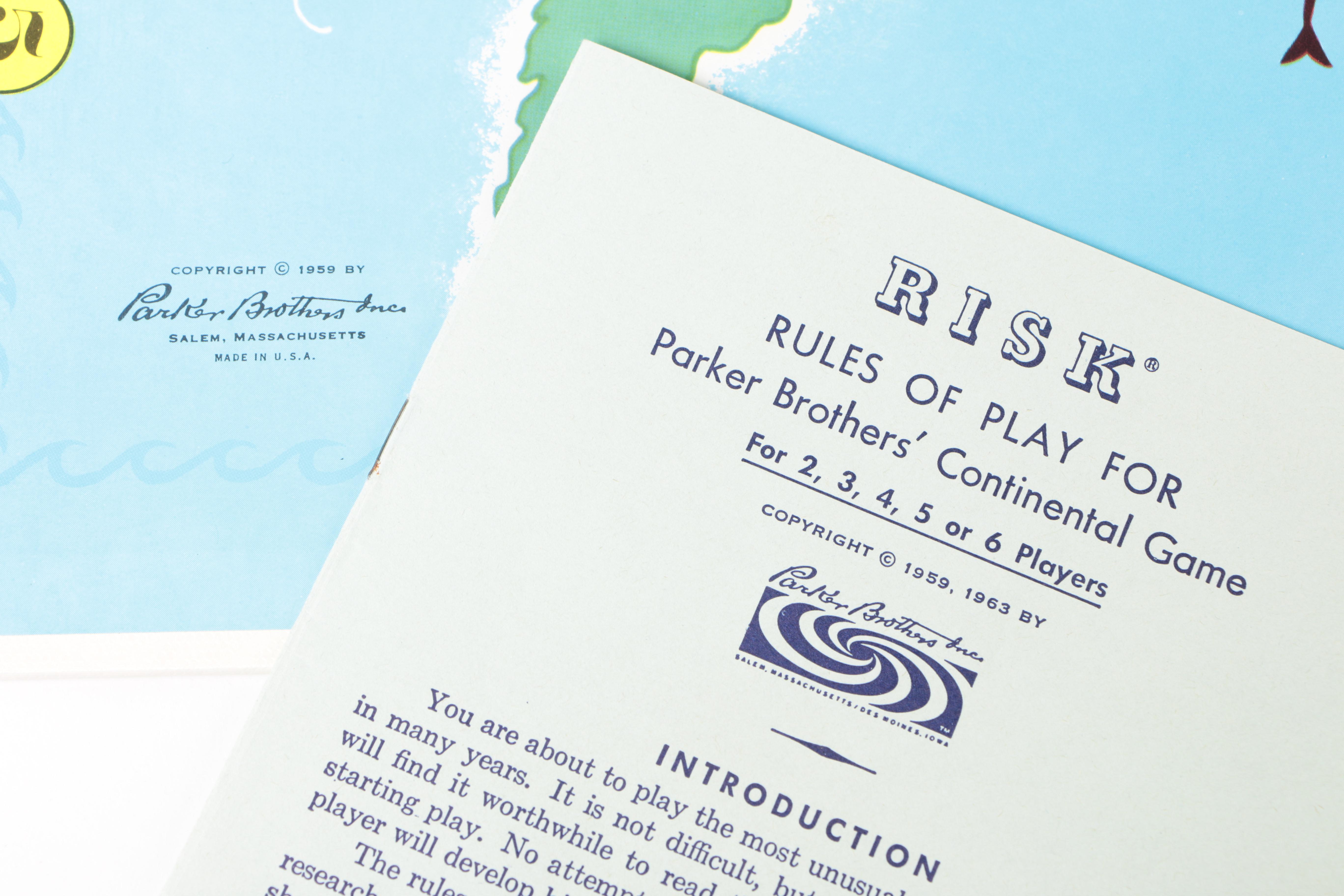 Vintage Board Games featuring Risk and Monopoly