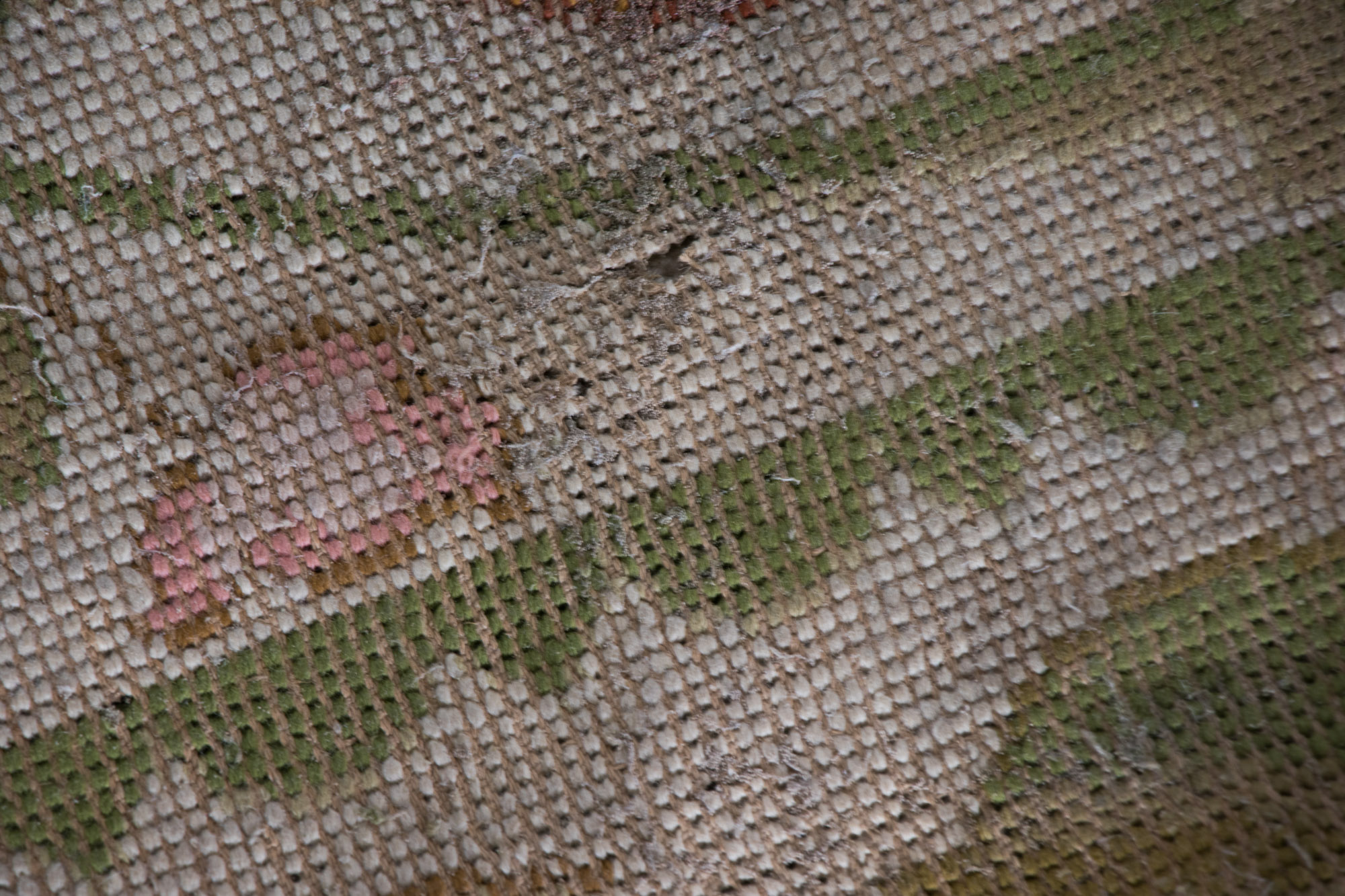 Vintage Directoire Style Needlepoint Area Rug