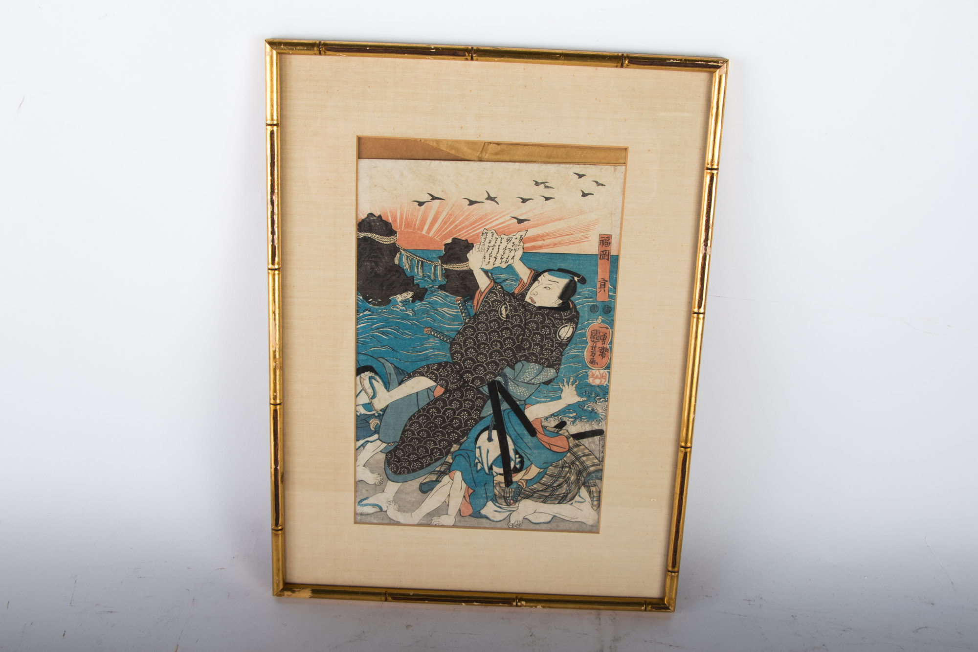 Japanese Ukiyo-e Woodblock Prints including Kunikage, Kunisada, and Kuniyoshi