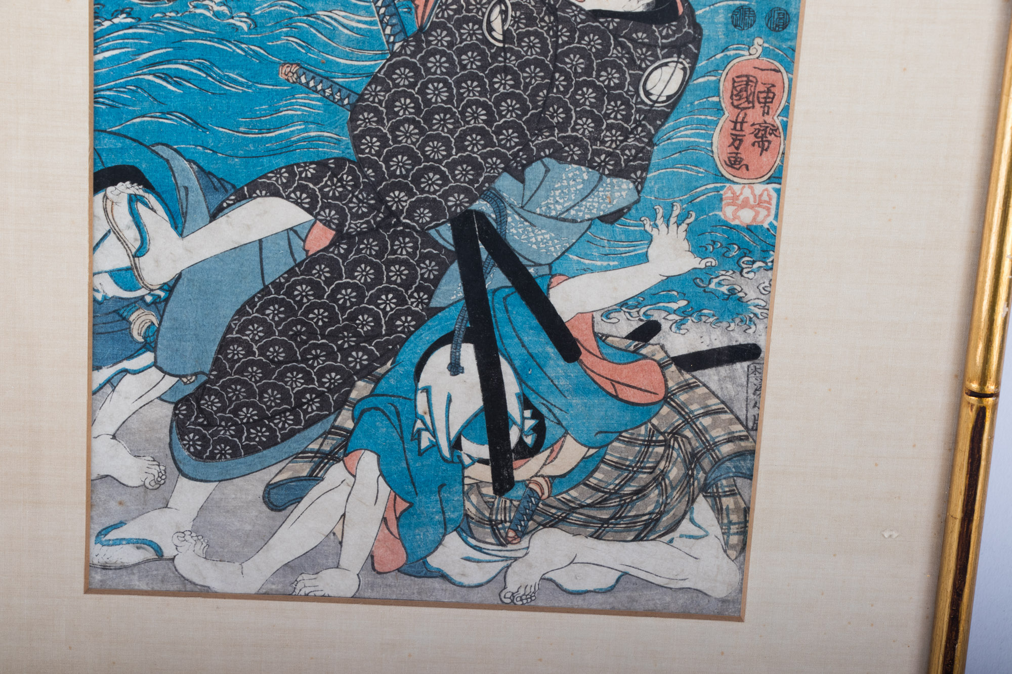Japanese Ukiyo-e Woodblock Prints including Kunikage, Kunisada, and Kuniyoshi