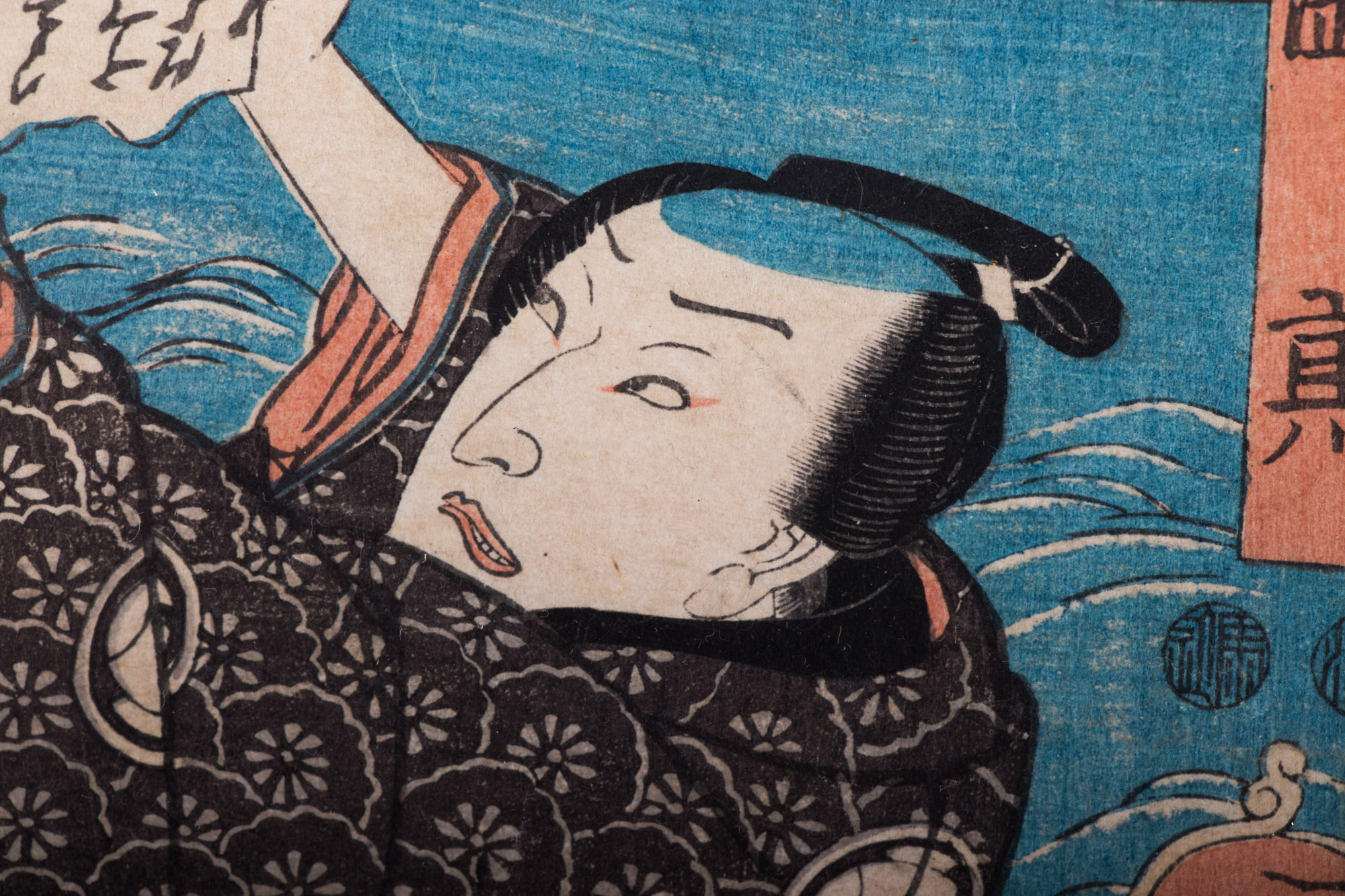 Japanese Ukiyo-e Woodblock Prints including Kunikage, Kunisada, and Kuniyoshi