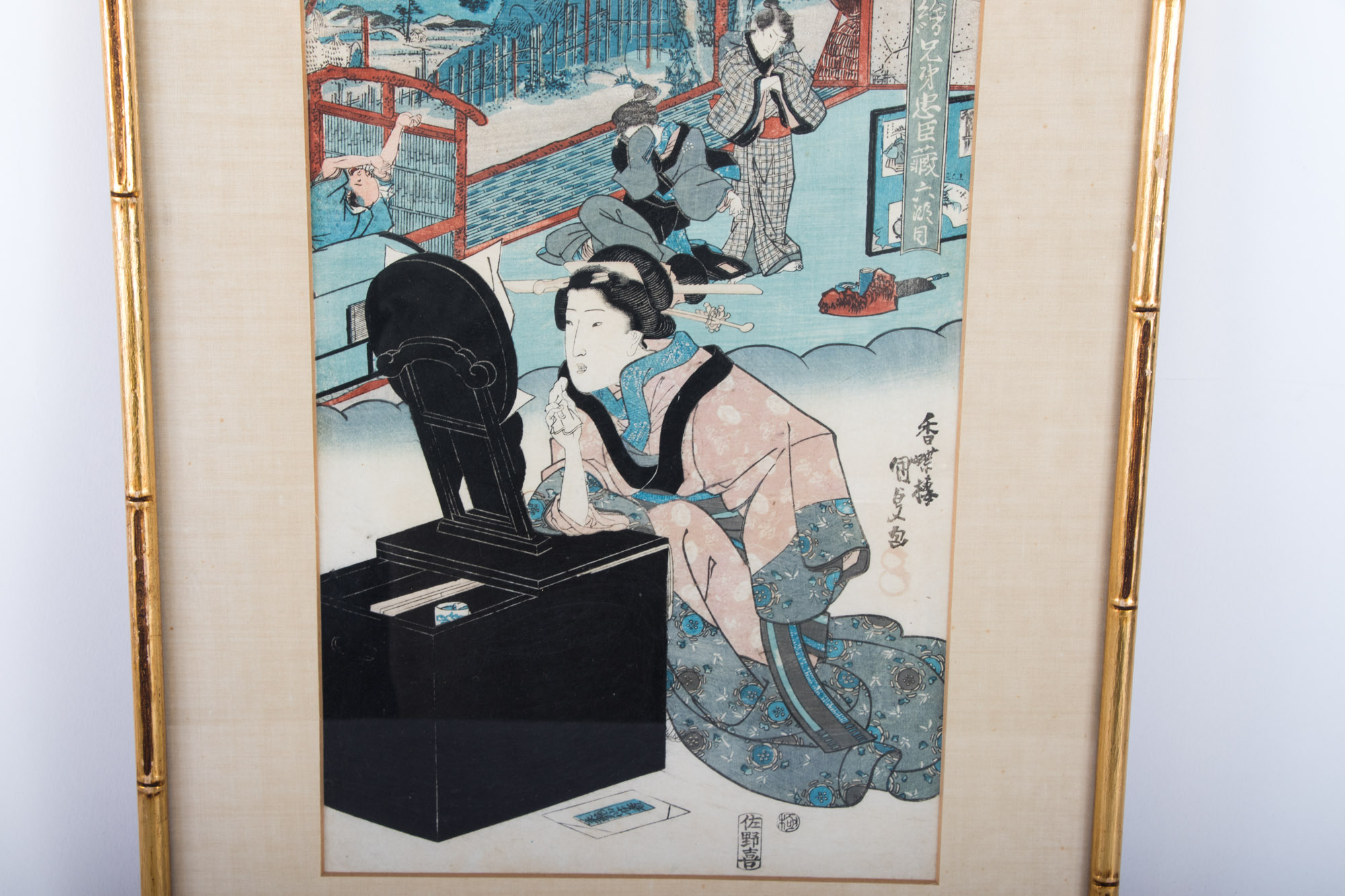 Japanese Ukiyo-e Woodblock Prints including Kunikage, Kunisada, and Kuniyoshi