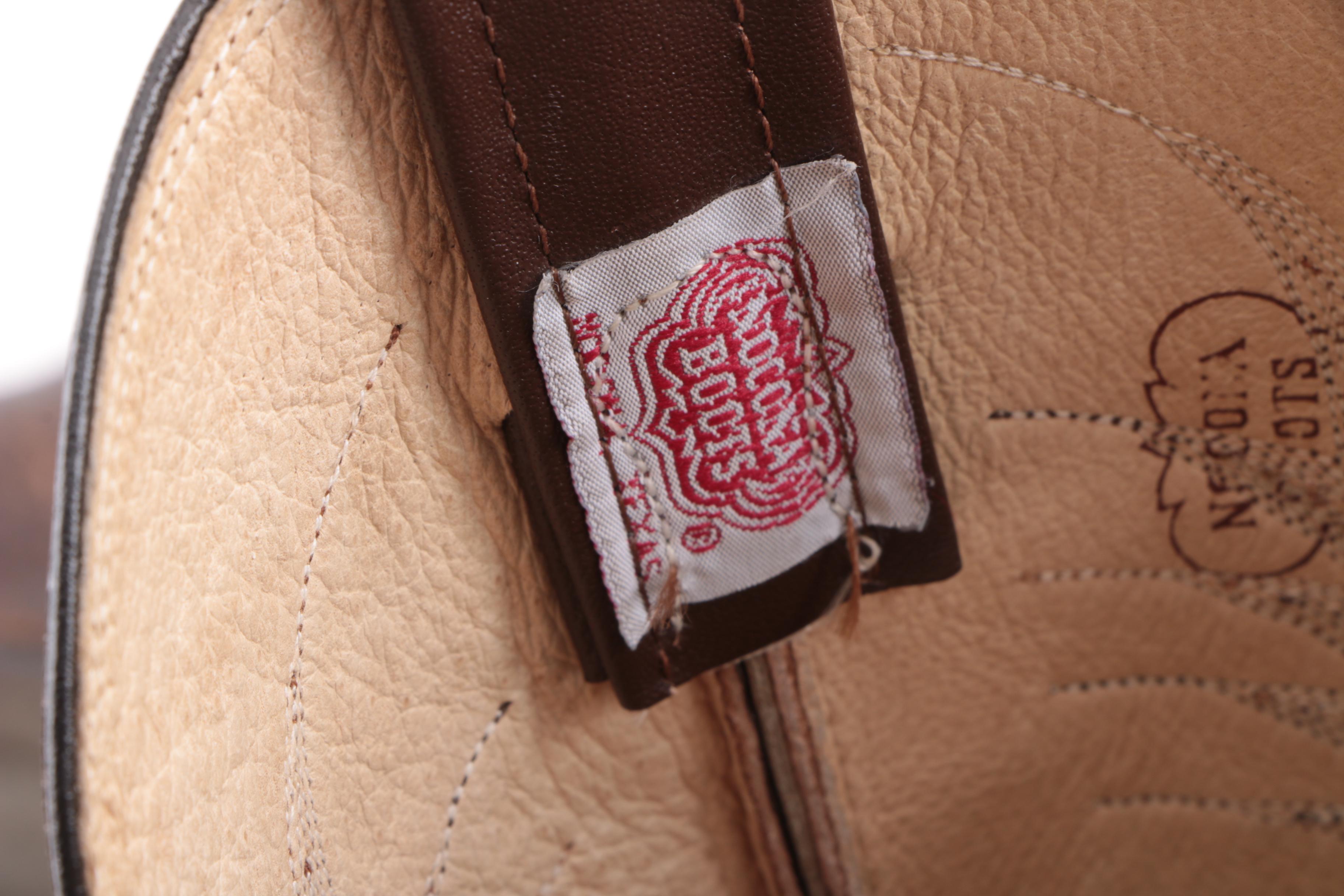 Men's Vintage Nocona Brown Leather Cowboy Boots