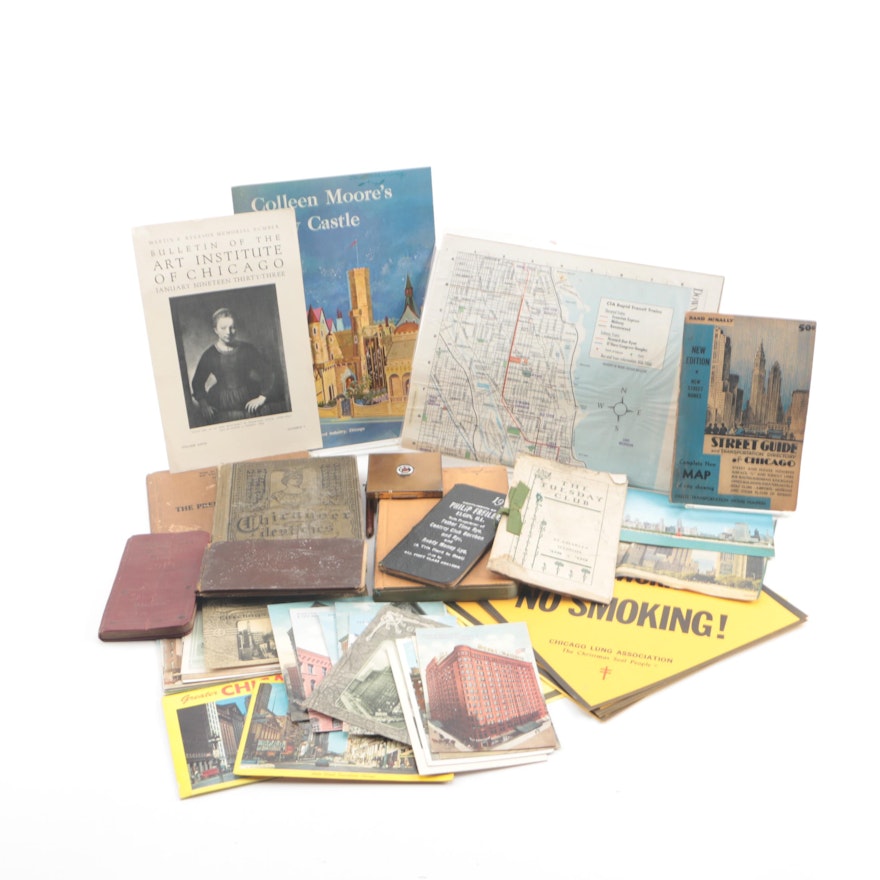 Vintage and Antique Books, Map, Signs, Postcards and Pamphlets