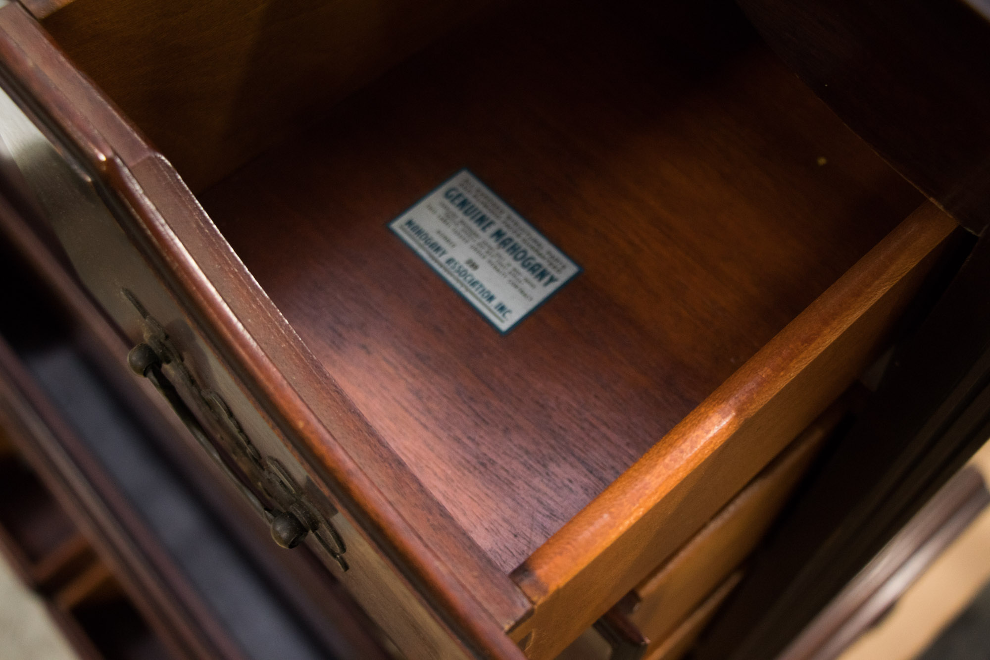 Queen Anne Style Mahogany Highboy with Secretary Drawer by Kling Furniture Co.