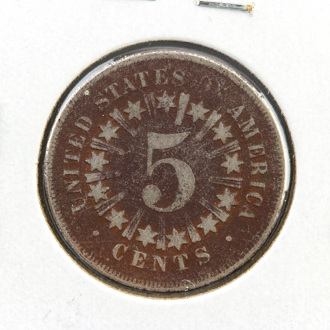 Three Antique U.S. Shield Nickels from the 1860s