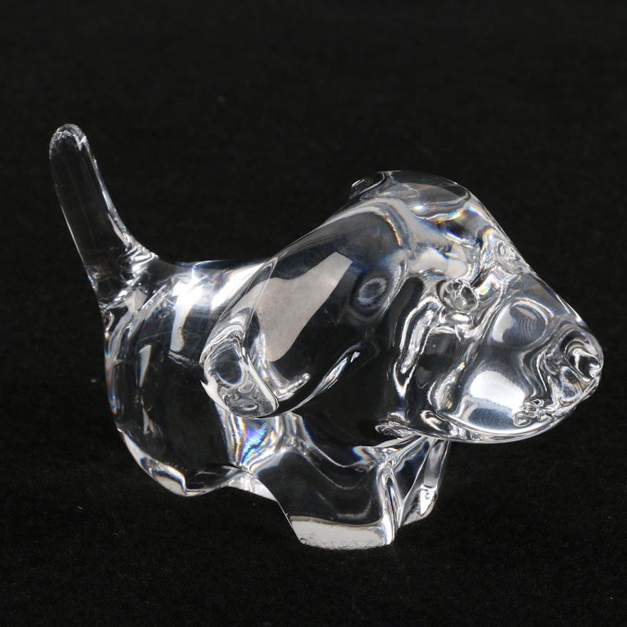 Baccarat Crystal "Minimals Dog" Figurine