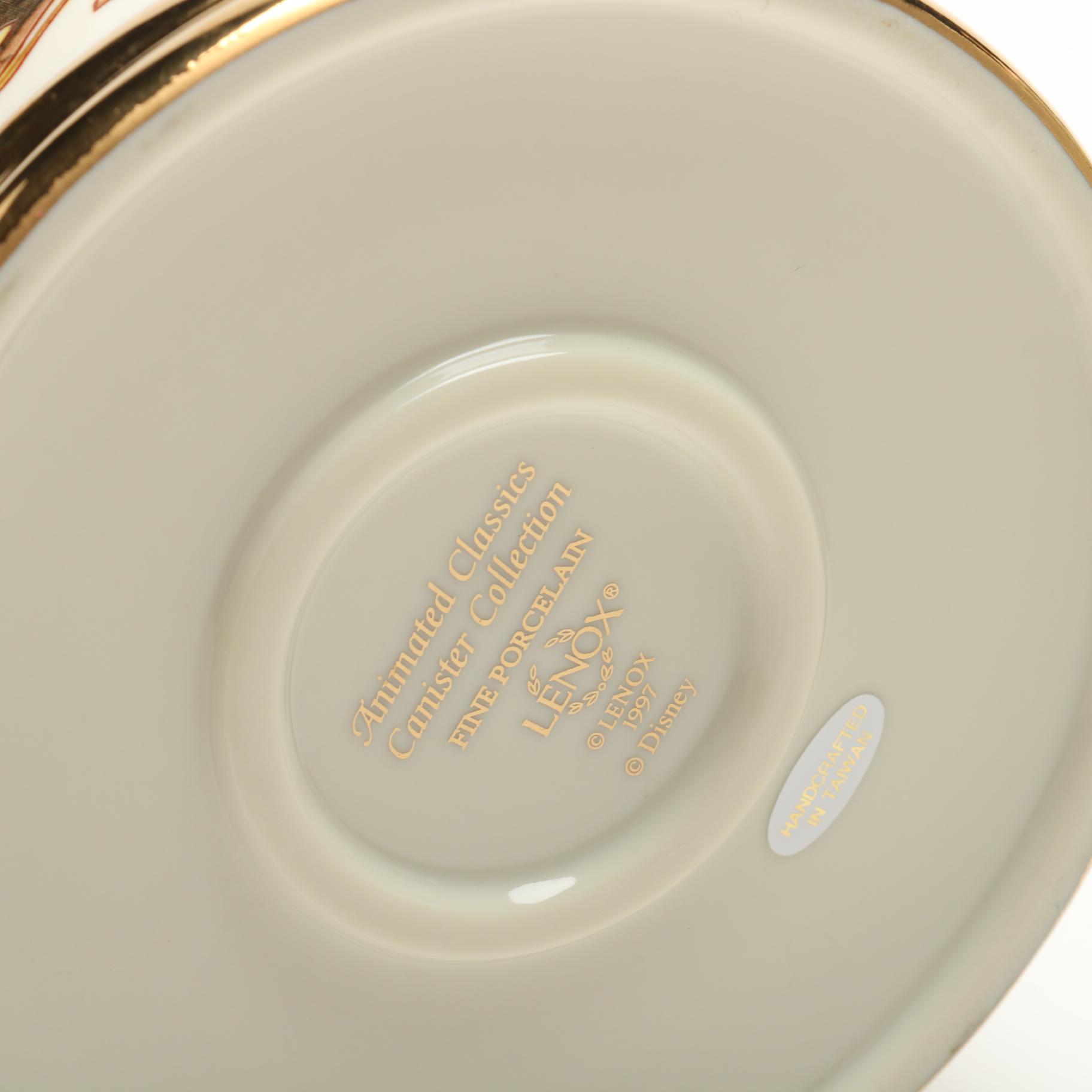 Animated Classics Canisters by Lenox Featuring Disney