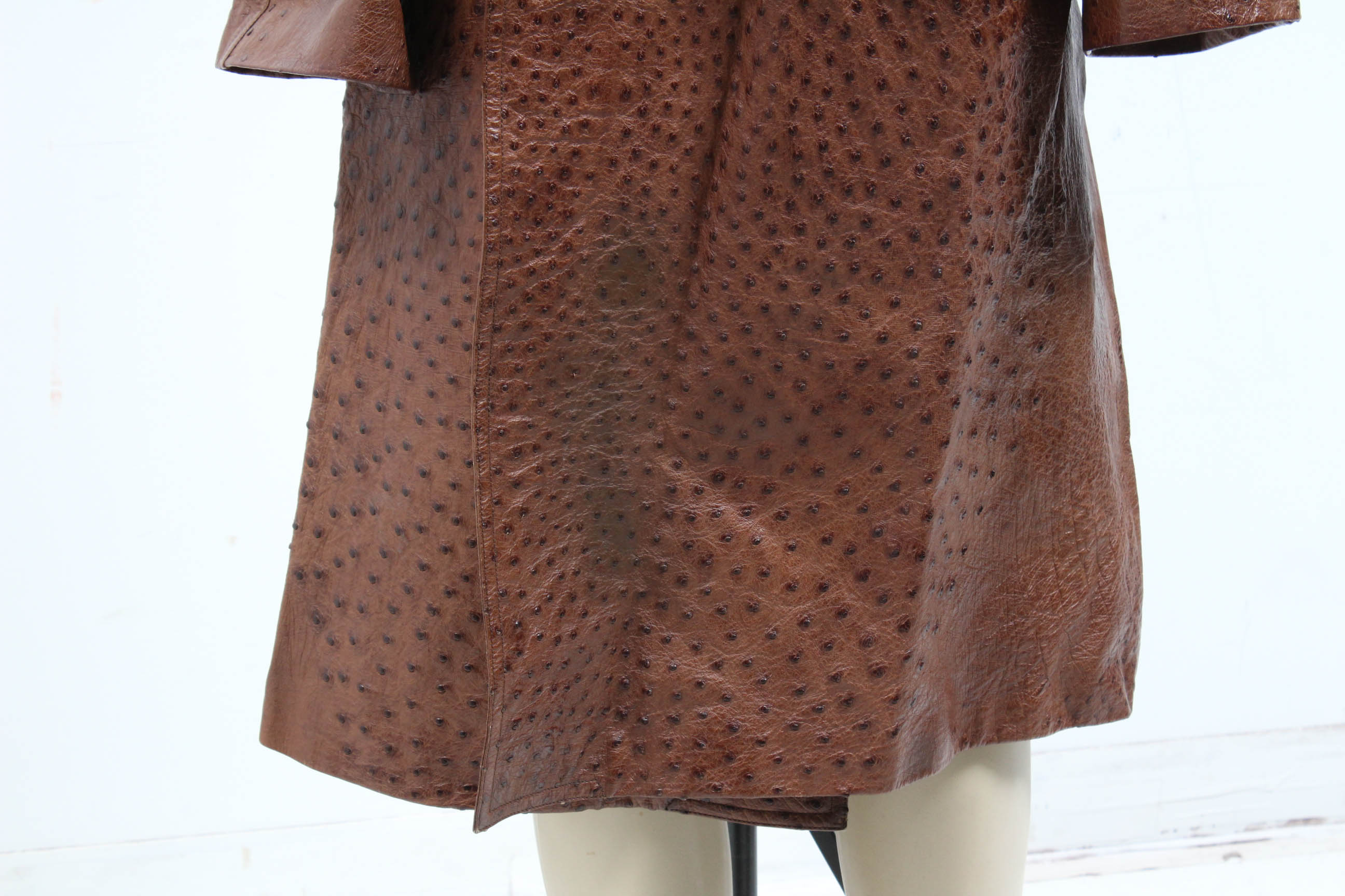 Gucci Ostrich Leather Trench Coat