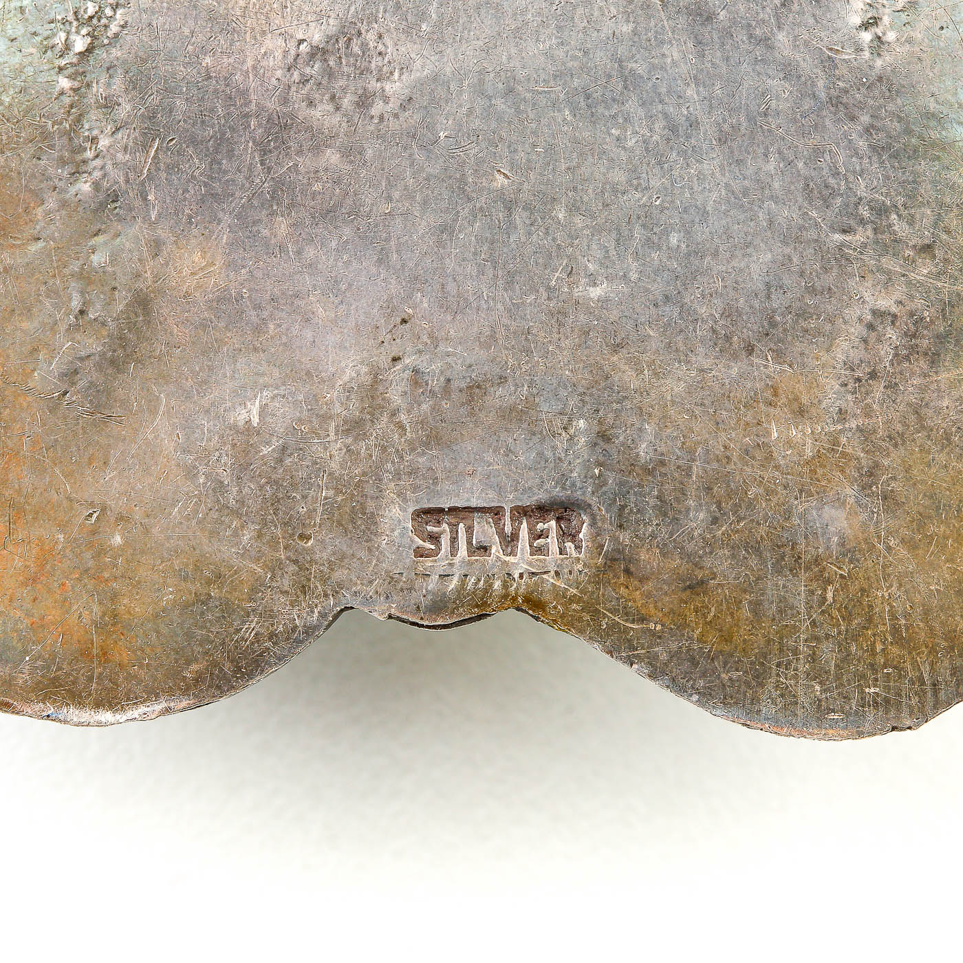 Mexican Made Sterling Silver Calcite Brooch and Earrings