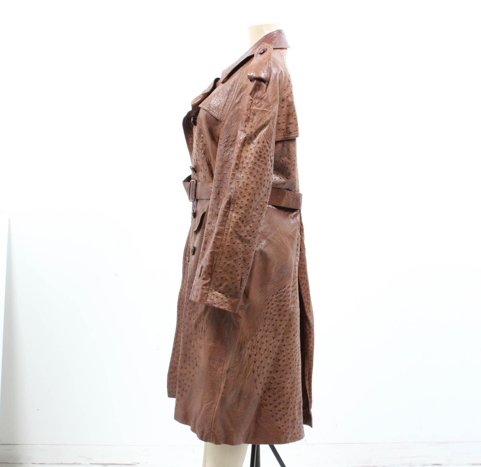 Gucci Ostrich Leather Trench Coat