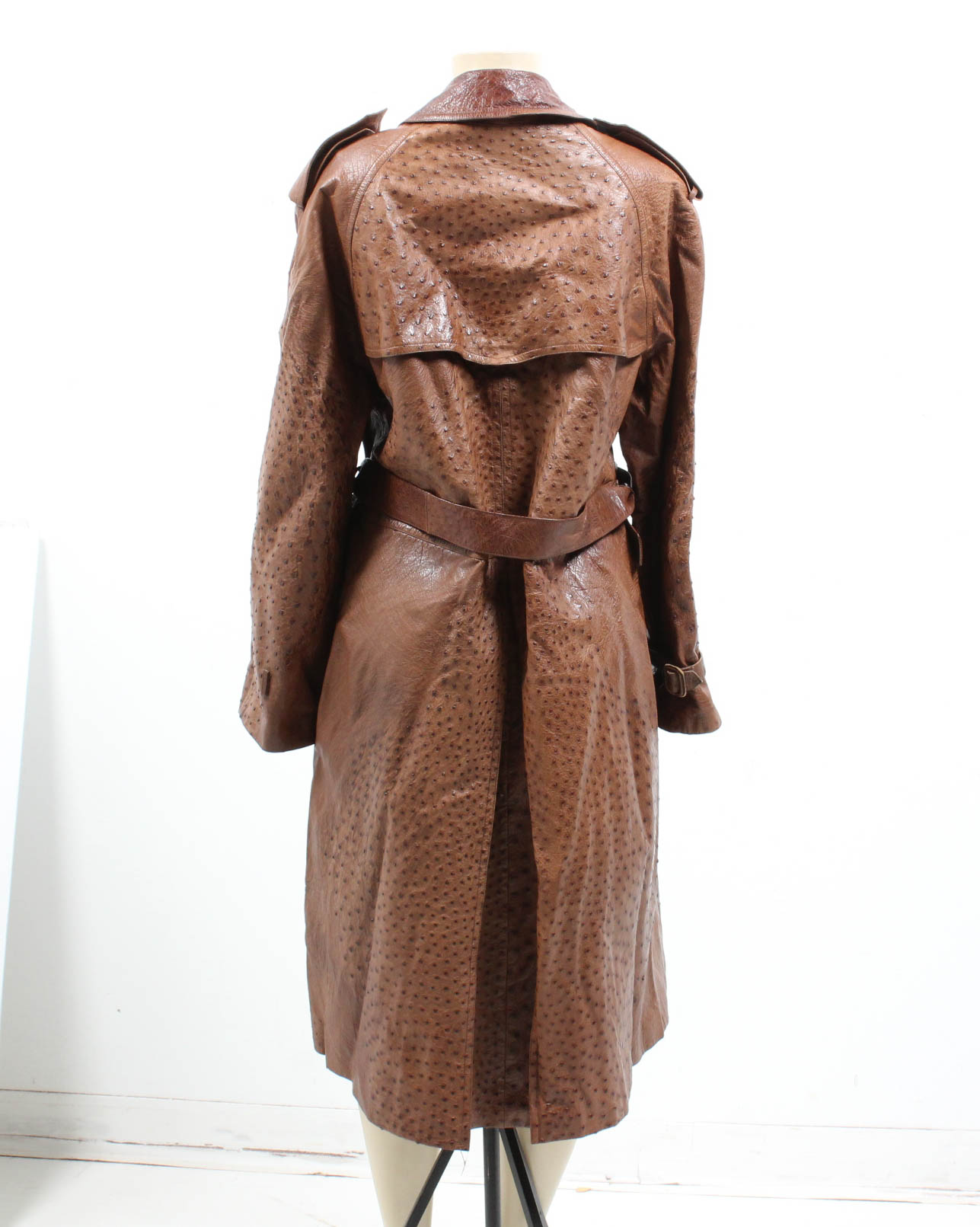 Gucci Ostrich Leather Trench Coat