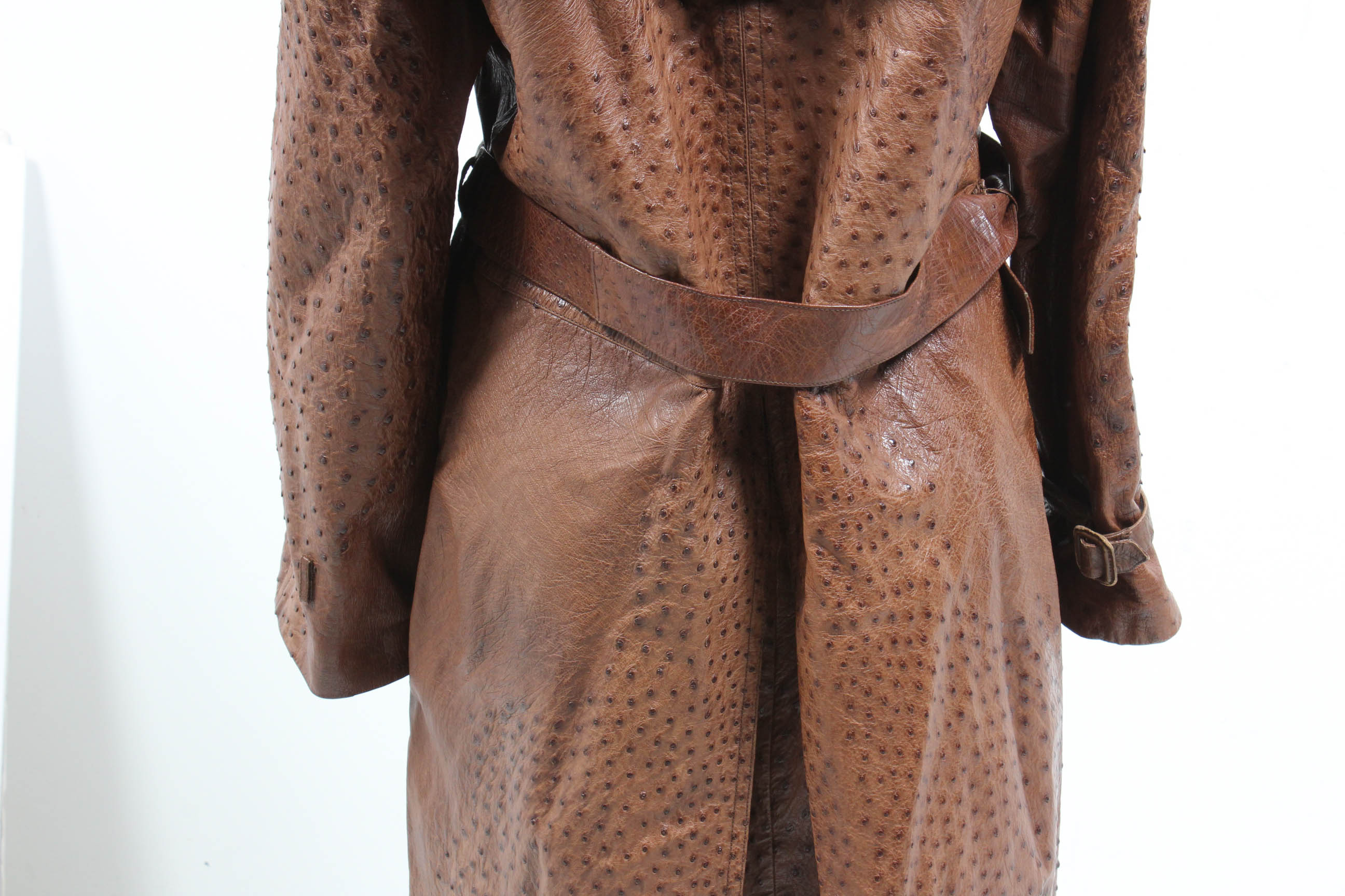 Gucci Ostrich Leather Trench Coat